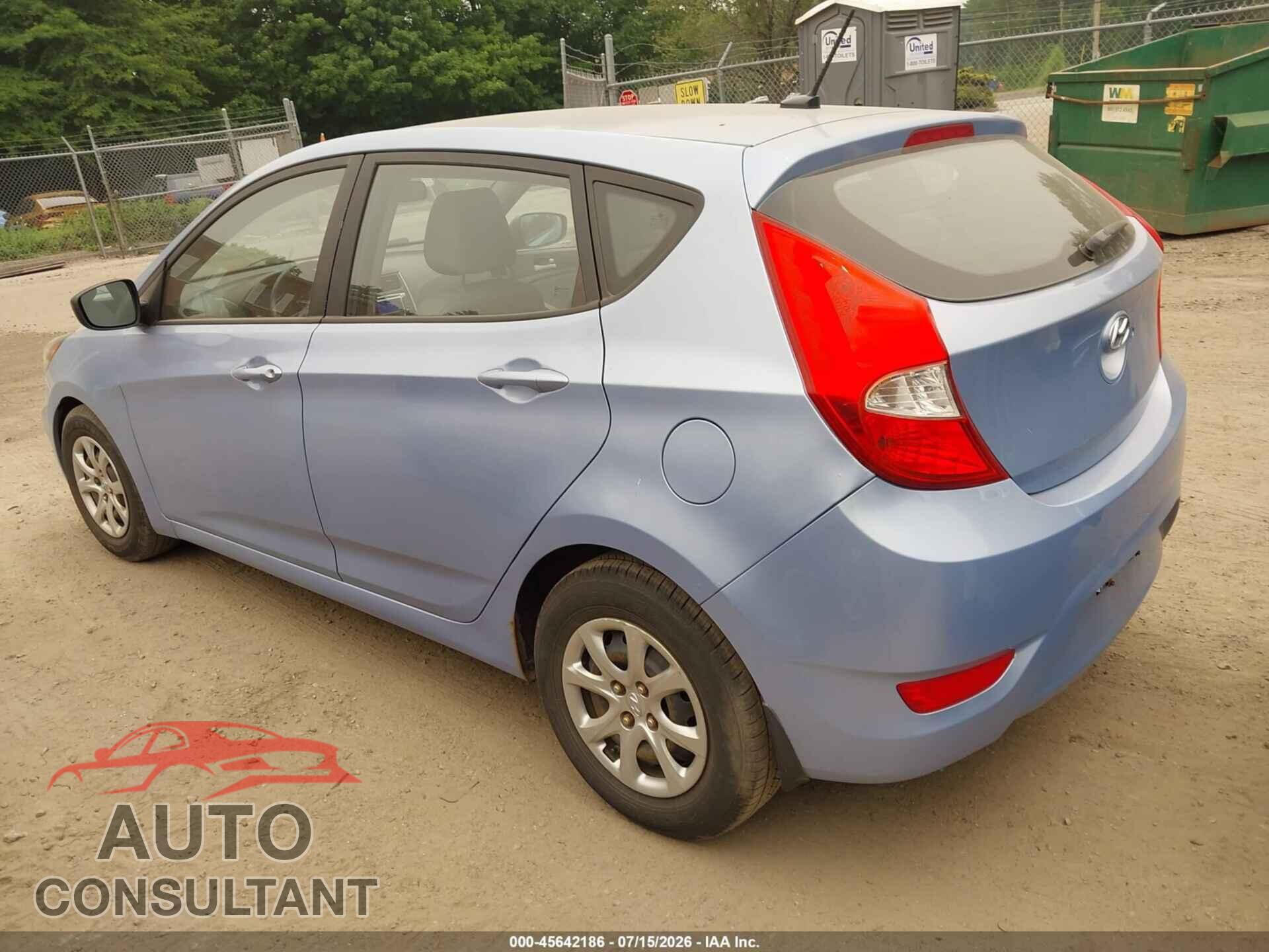 HYUNDAI ACCENT 2013 - KMHCT5AE4DU064869