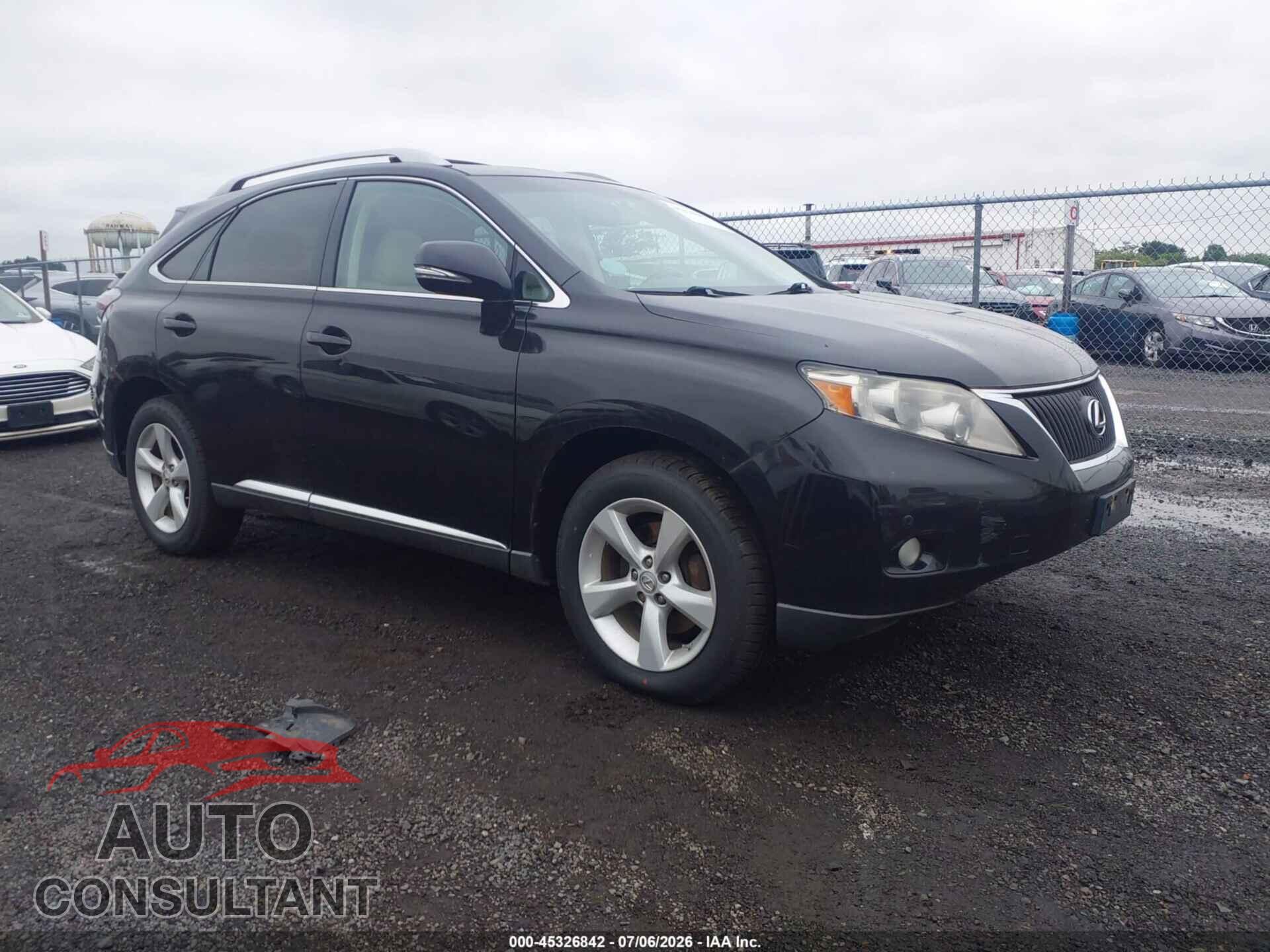 LEXUS RX 350 2012 - 2T2BK1BA8CC139362
