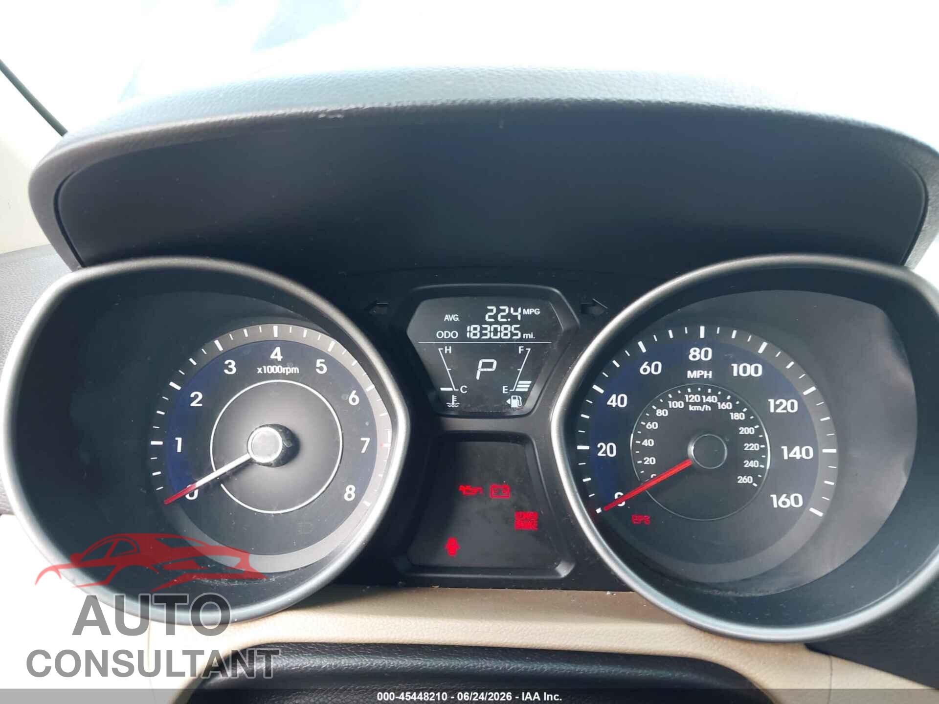 HYUNDAI ELANTRA 2013 - 5NPDH4AE2DH263871