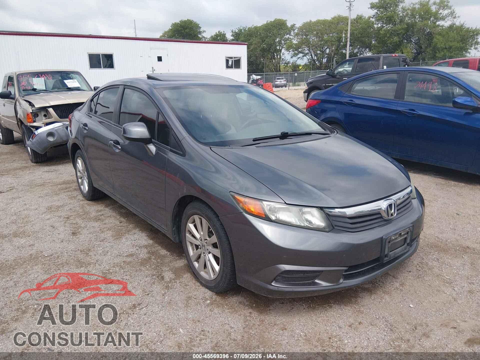 HONDA CIVIC 2012 - 19XFB2F84CE305526