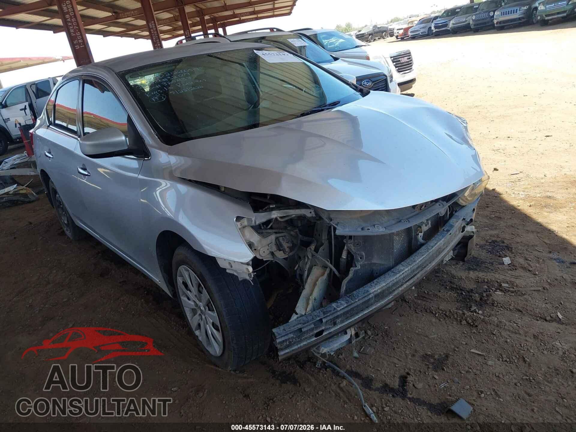 NISSAN SENTRA 2017 - 3N1AB7APXHY365437