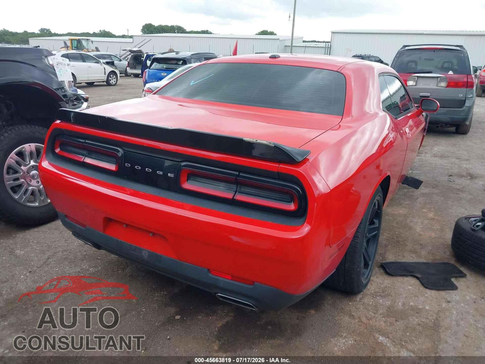 DODGE CHALLENGER 2016 - 2C3CDZAG1GH184666