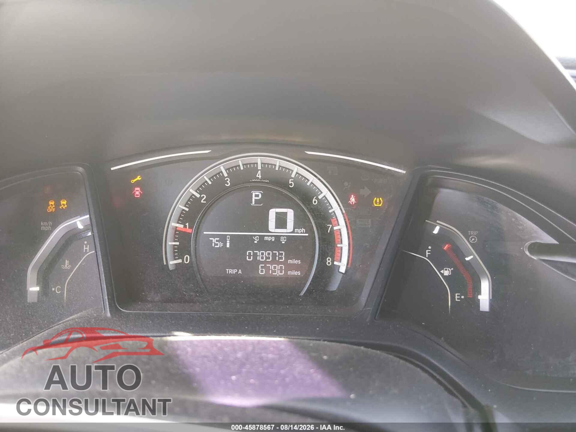 HONDA CIVIC 2018 - 2HGFC2F59JH550487