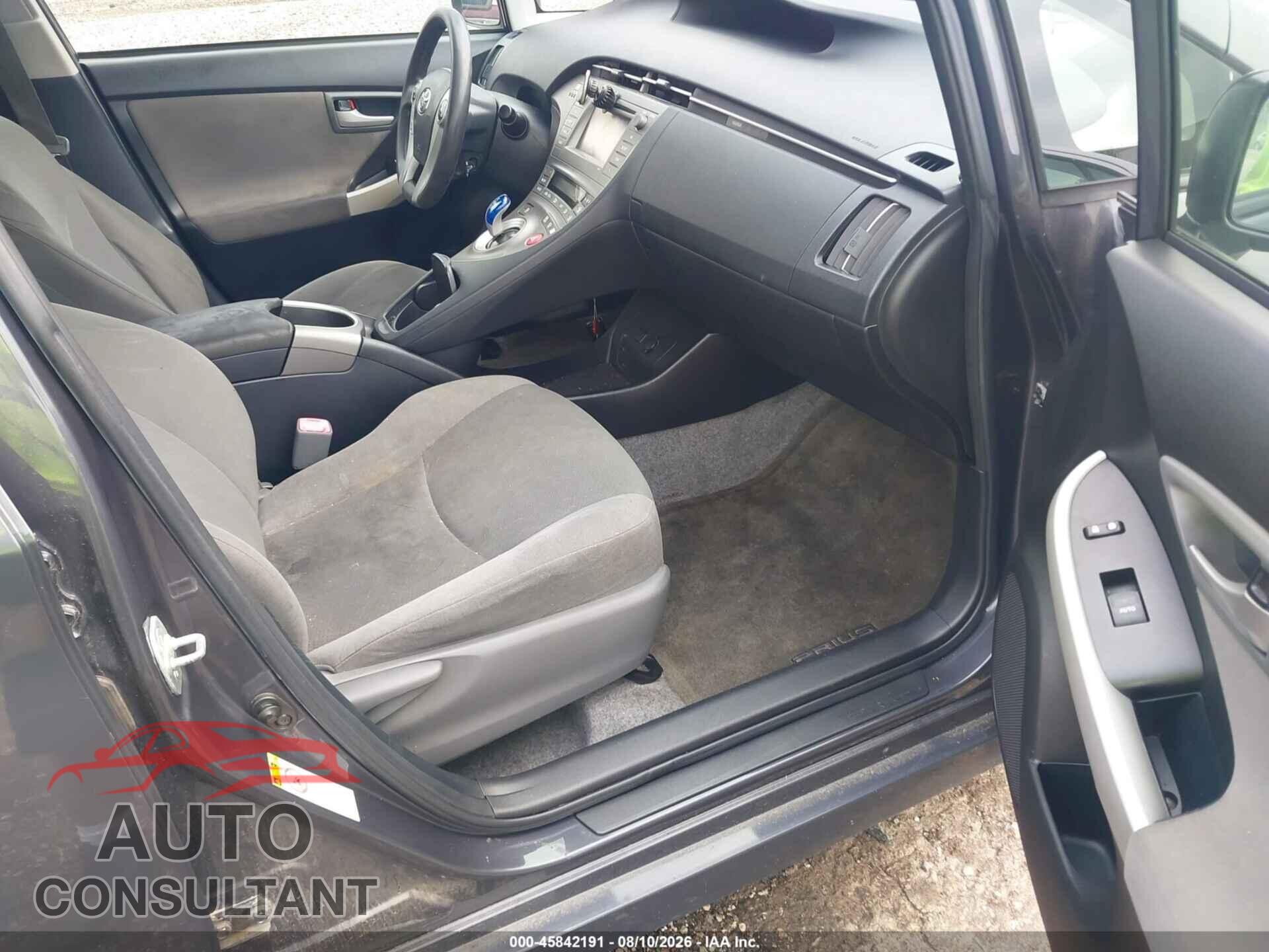 TOYOTA PRIUS 2012 - JTDKN3DU7C5477184