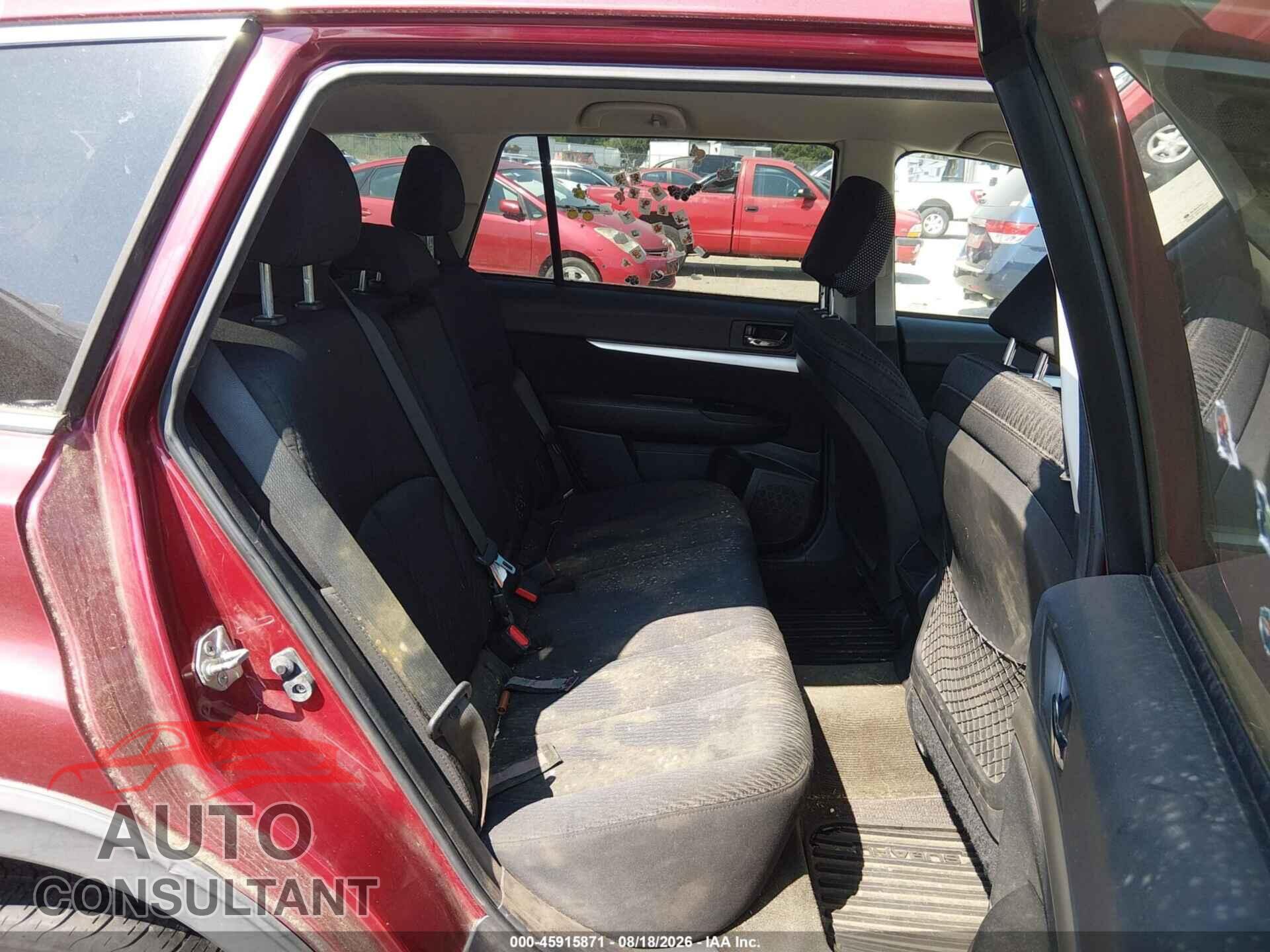 SUBARU OUTBACK 2012 - 4S4BRBCC5C3257573