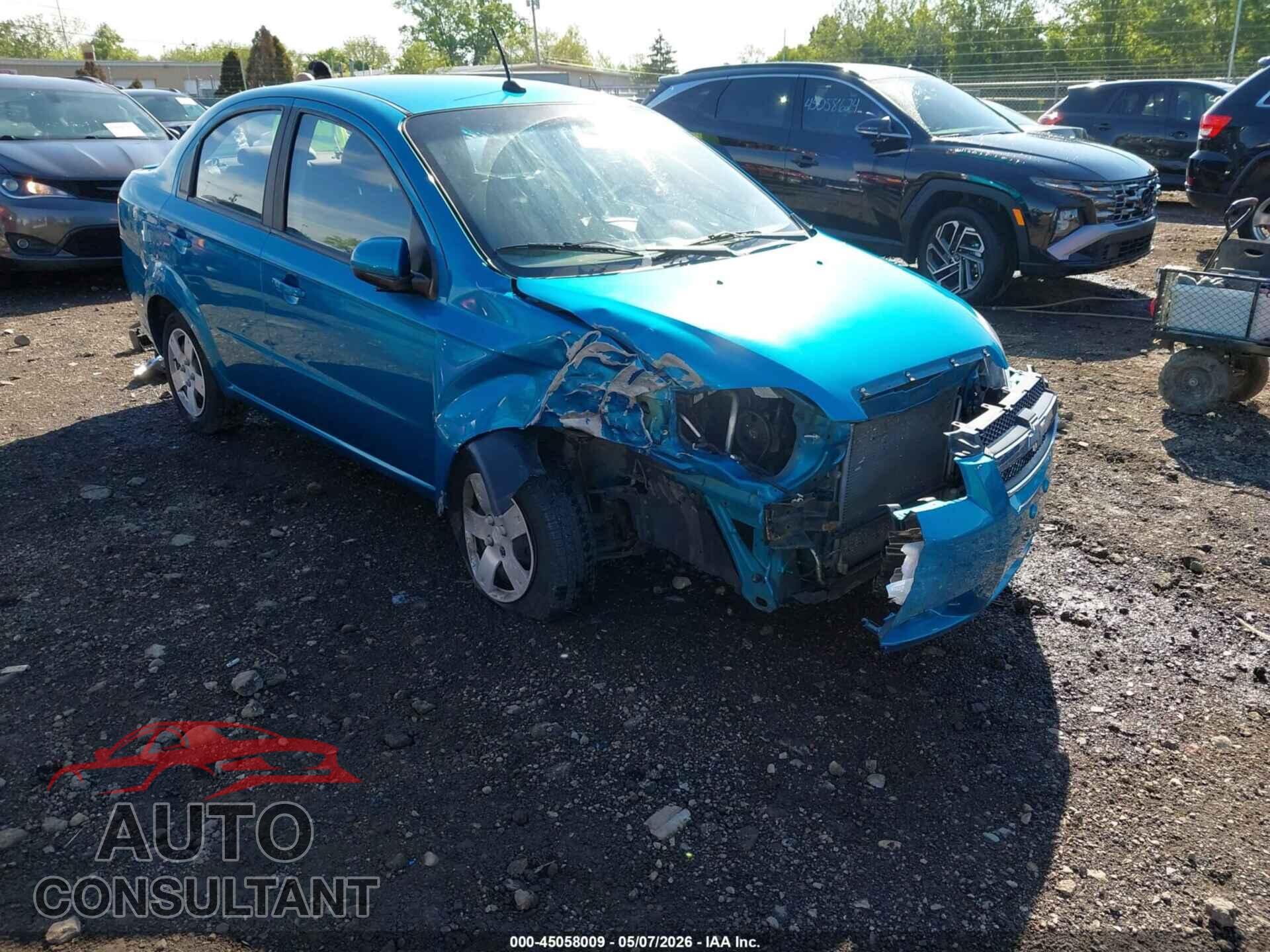 CHEVROLET AVEO 2009 - KL1TD56E79B641897
