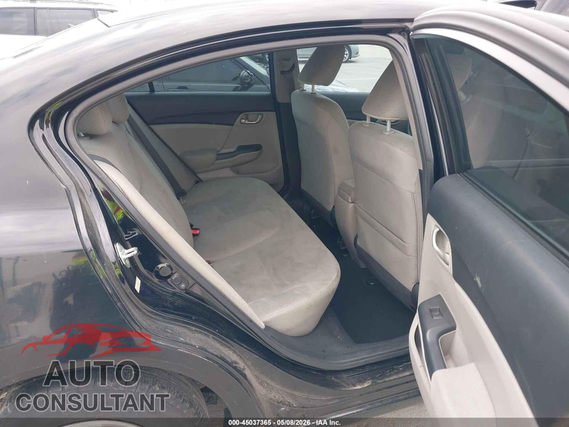HONDA CIVIC 2013 - 19XFB2F55DE216555