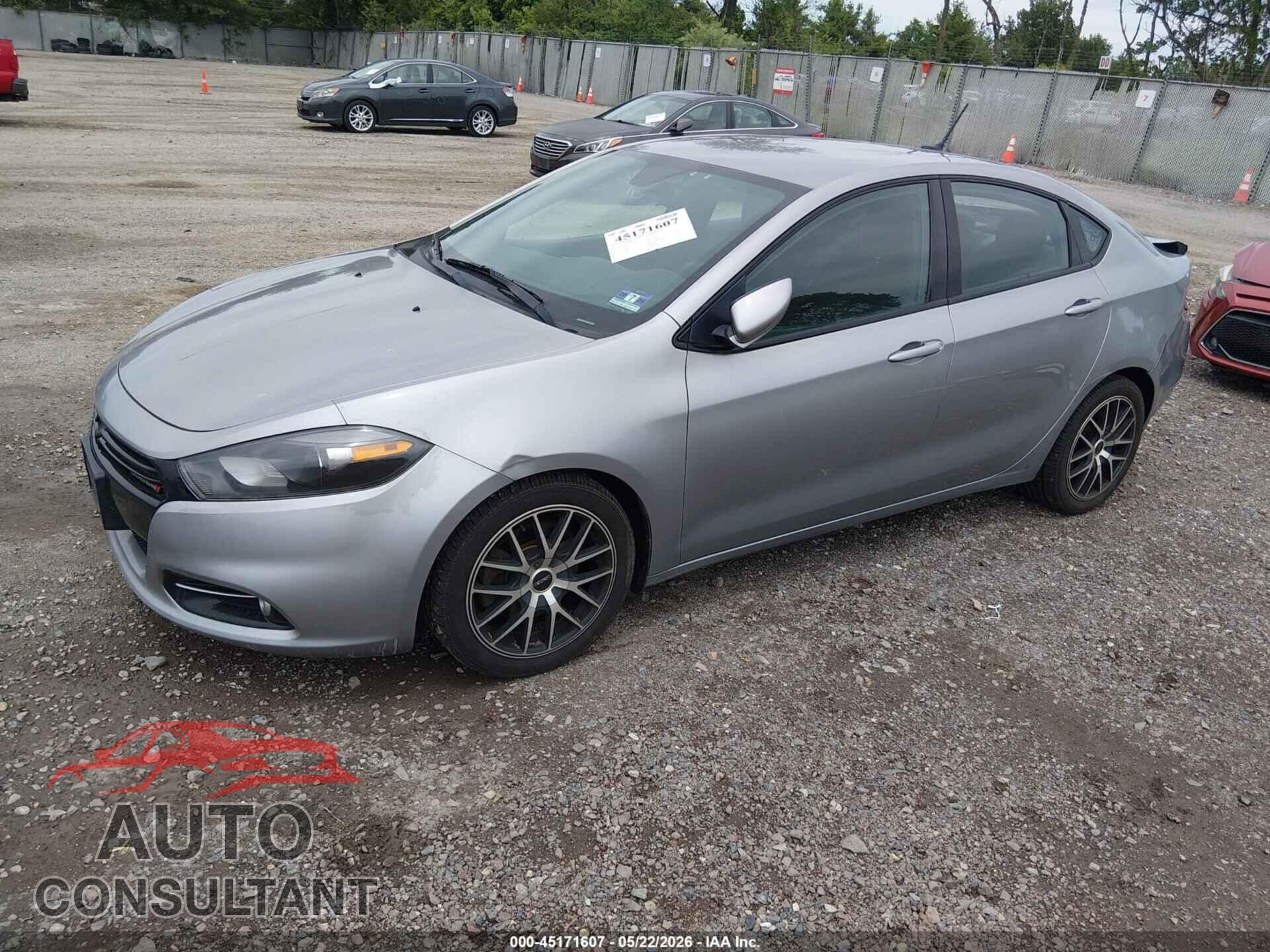 DODGE DART 2015 - 1C3CDFBB1FD346549