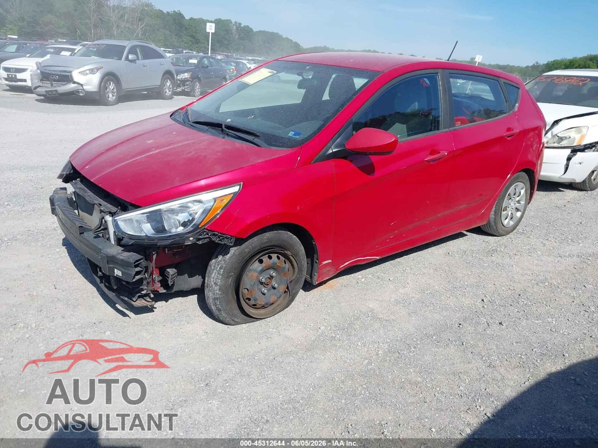 HYUNDAI ACCENT 2016 - KMHCT5AEXGU295733