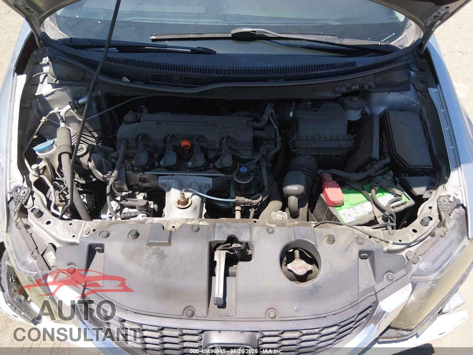 HONDA CIVIC 2013 - 19XFB2F58DE236492