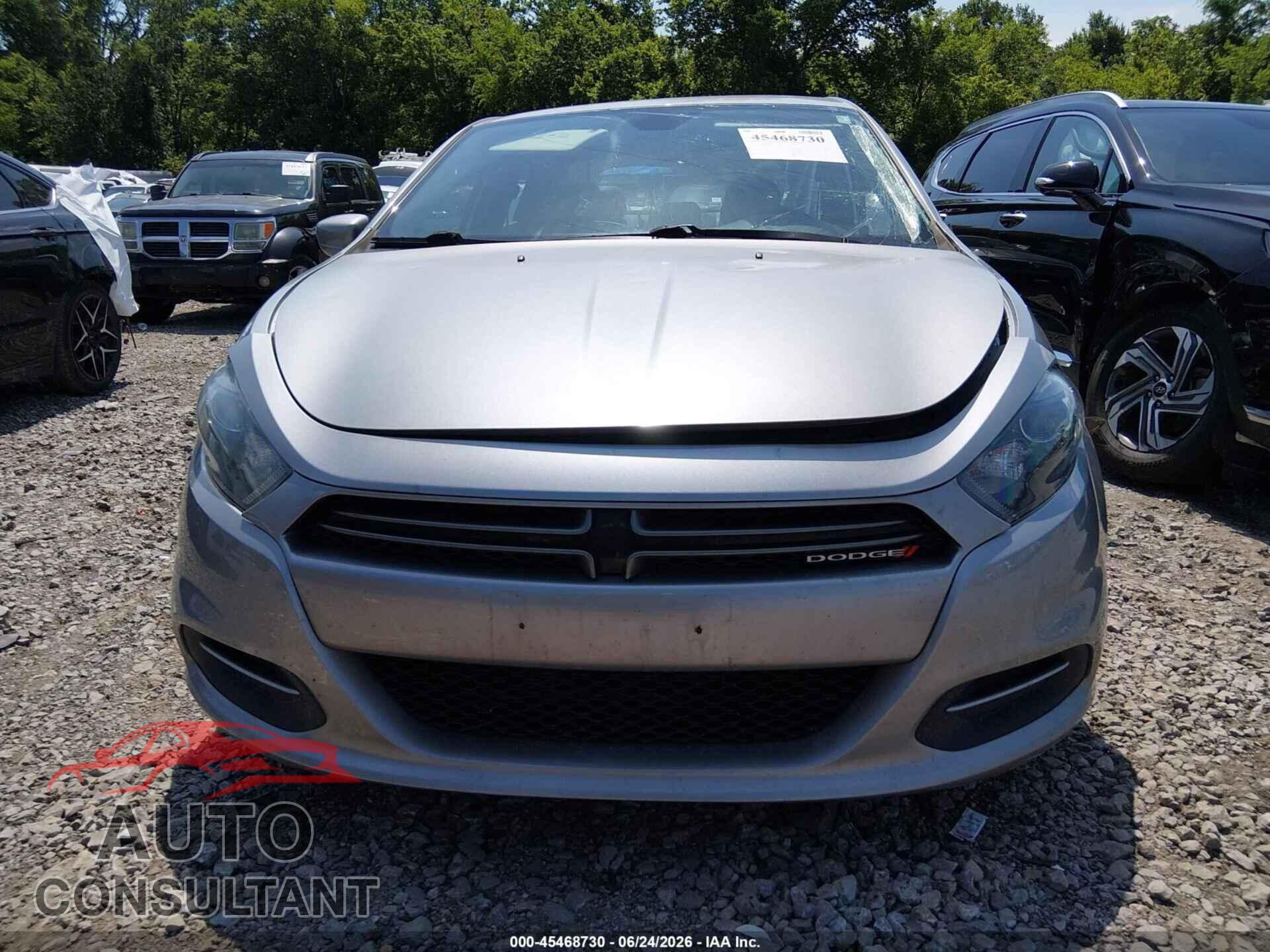 DODGE DART 2016 - 1C3CDFBB6GD541323