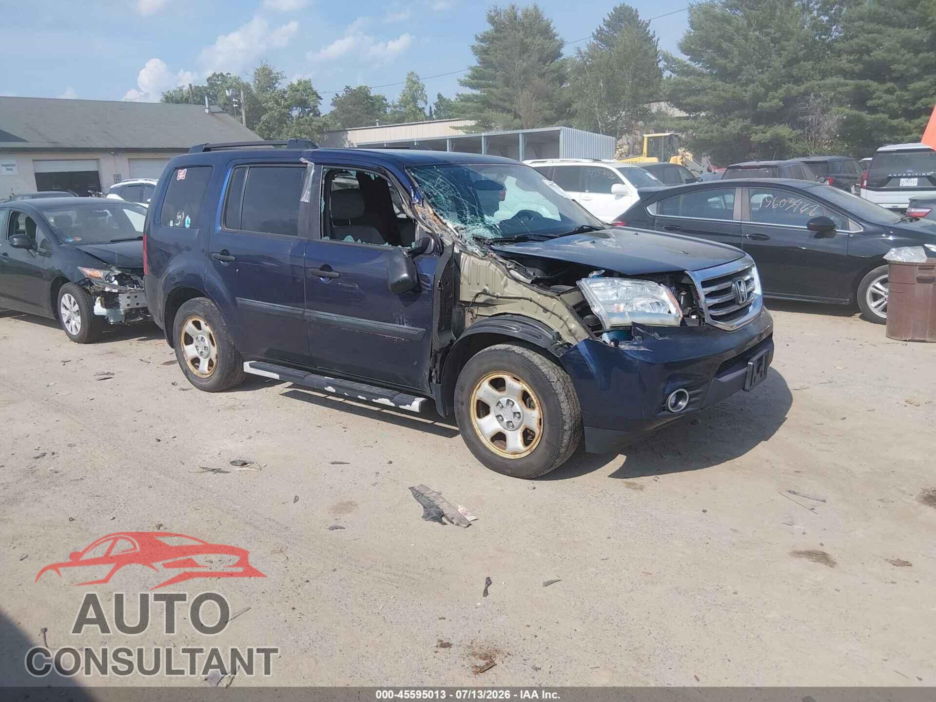 HONDA PILOT 2014 - 5FNYF4H26EB015013
