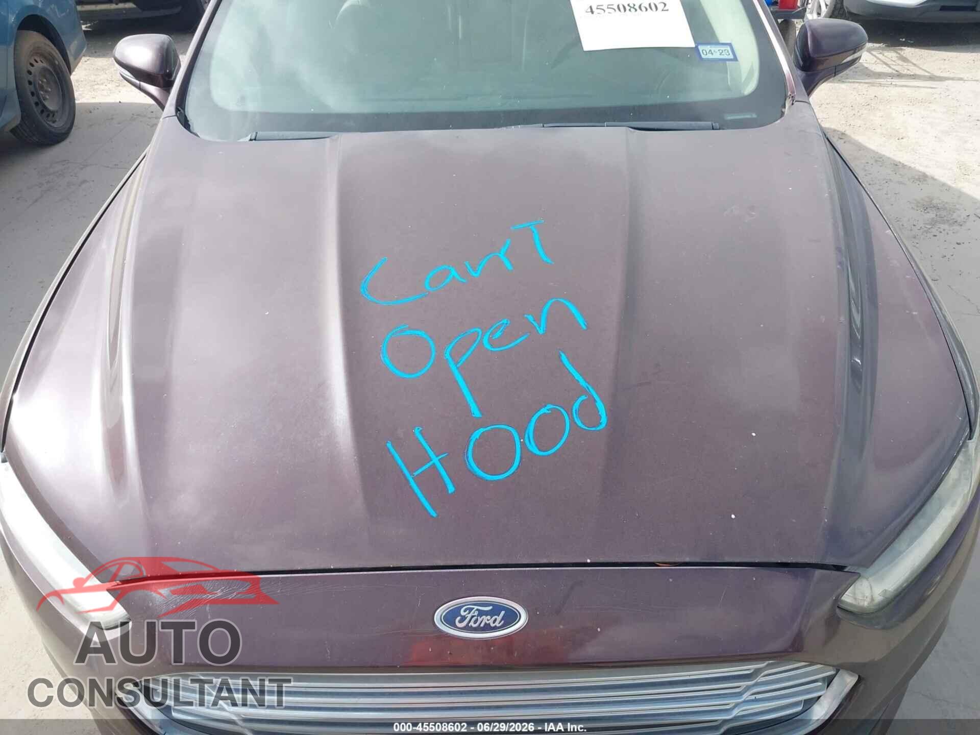 FORD FUSION 2013 - 3FA6P0H92DR158053