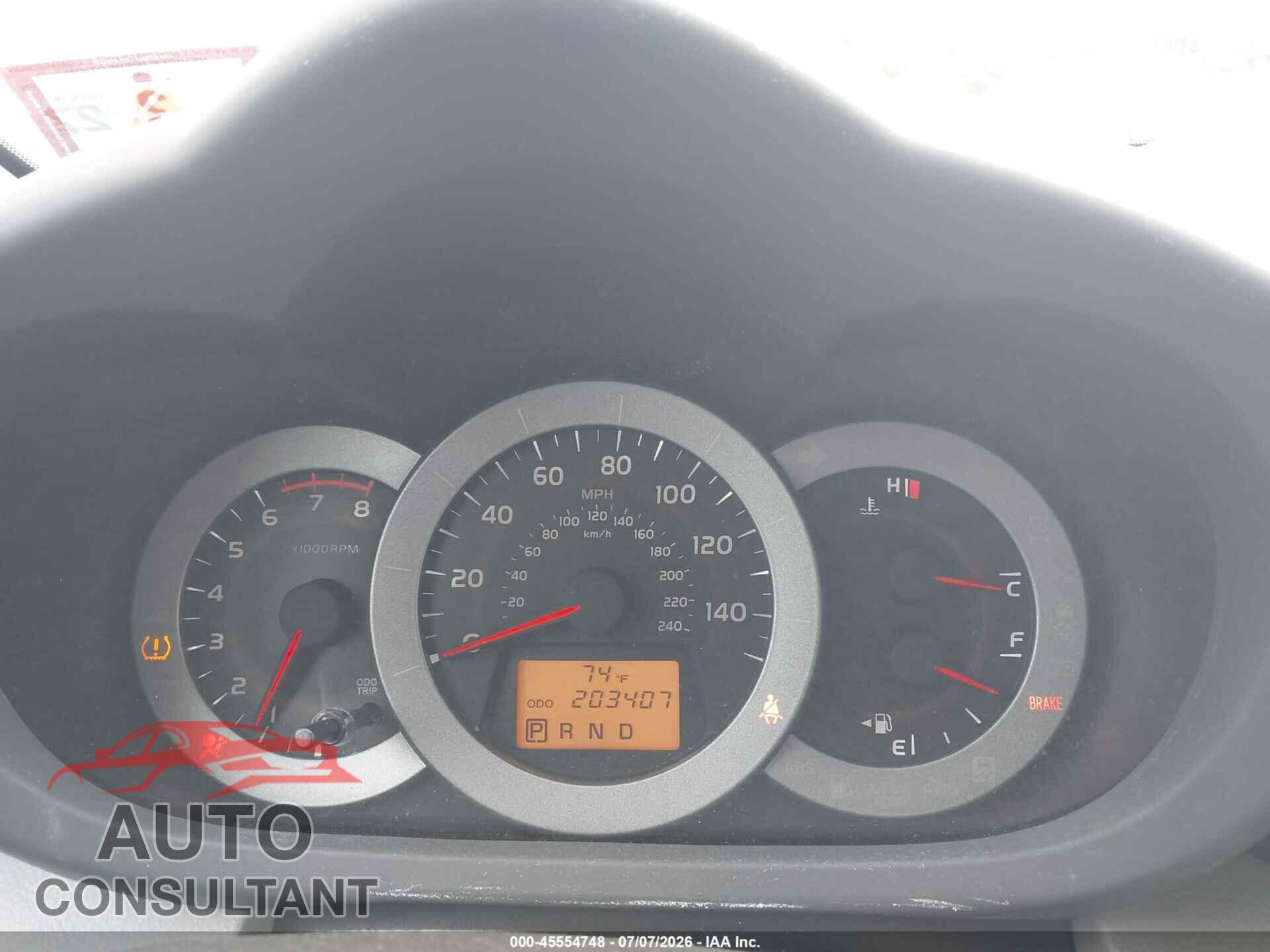 TOYOTA RAV4 2012 - 2T3DK4DVXCW071053