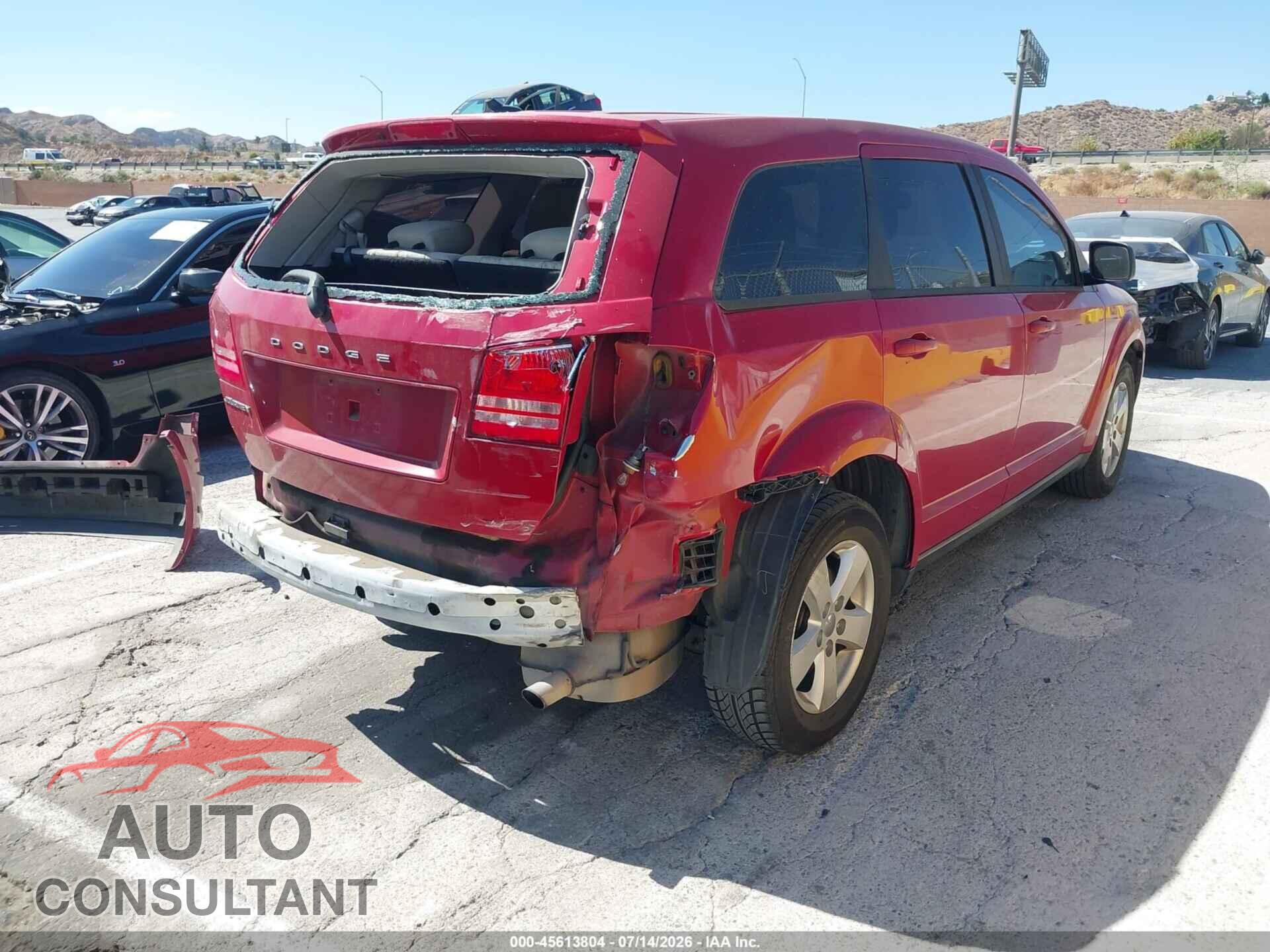 DODGE JOURNEY 2013 - 3C4PDCAB4DT557345