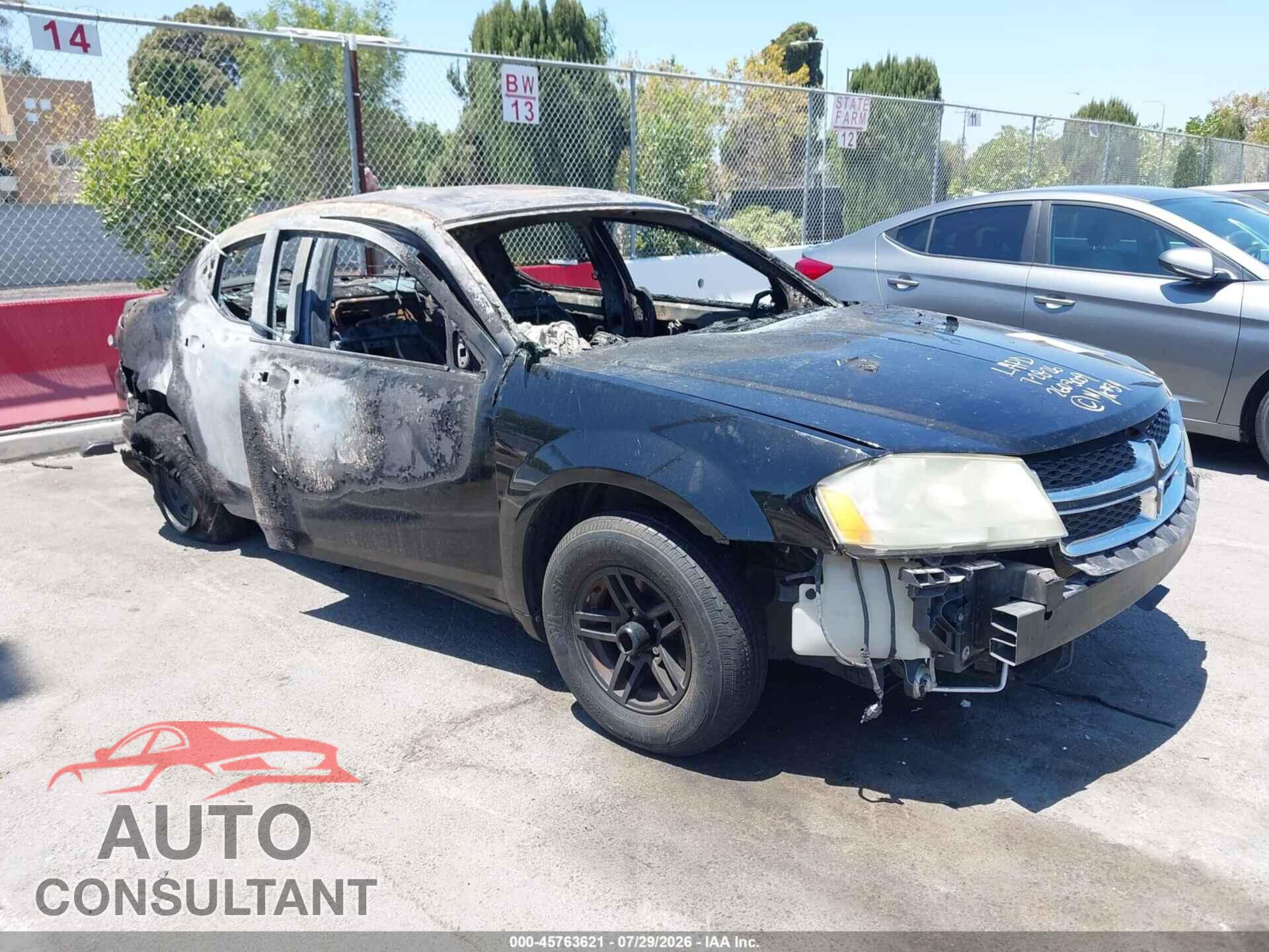 DODGE AVENGER 2013 - 1C3CDZAB5DN632446