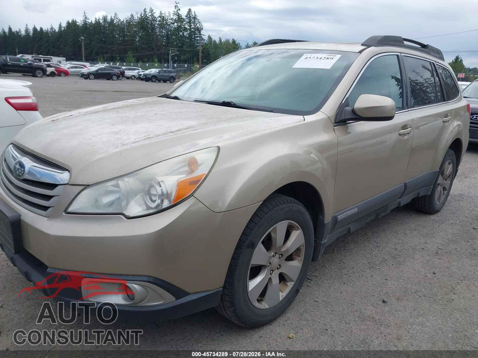 SUBARU OUTBACK 2010 - 4S4BRBGC8A3323329