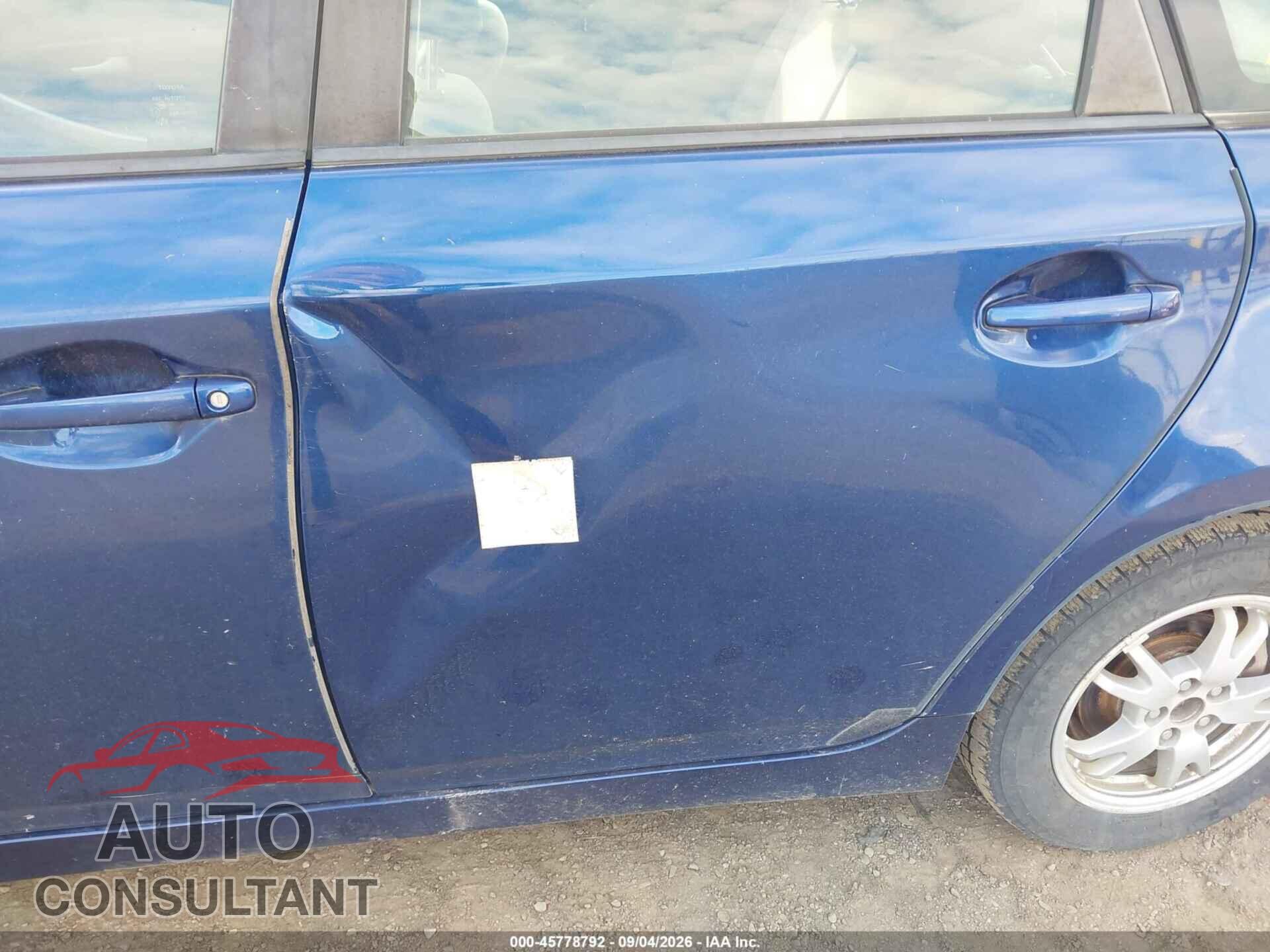 TOYOTA PRIUS 2011 - JTDKN3DU3B5340743