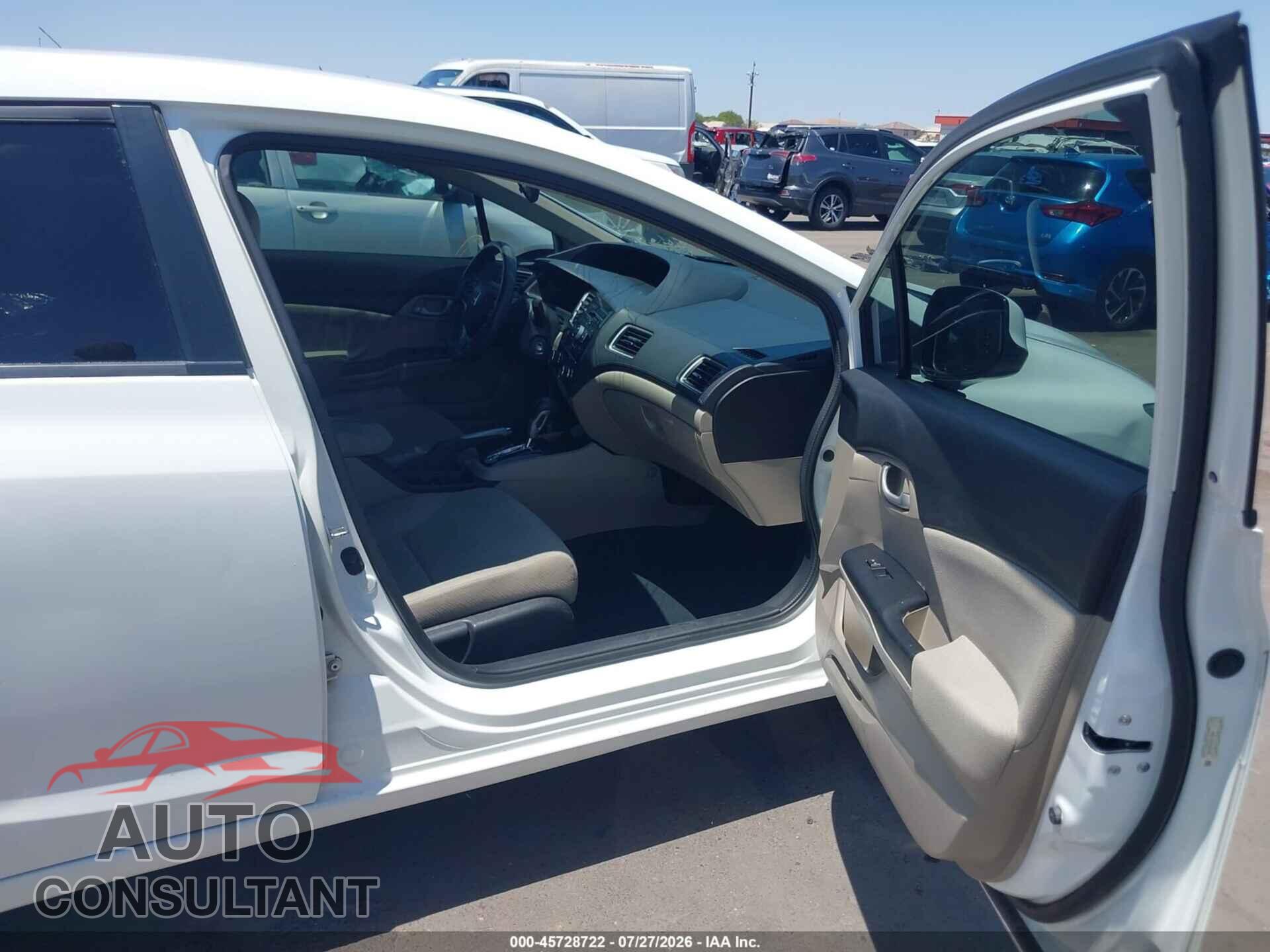 HONDA CIVIC 2013 - 2HGFB2F57DH522064