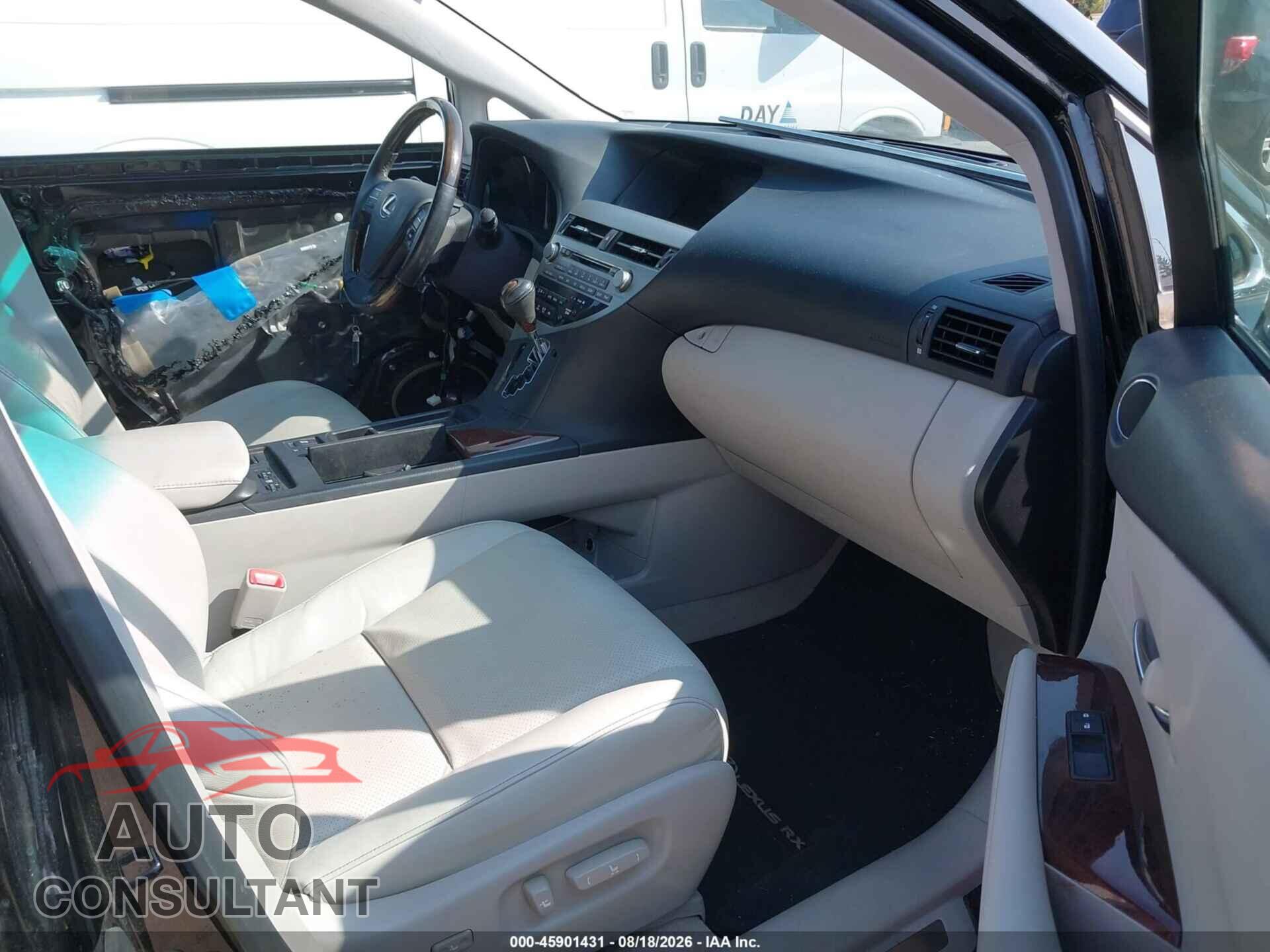 LEXUS RX 350 2012 - 2T2BK1BA1CC137985