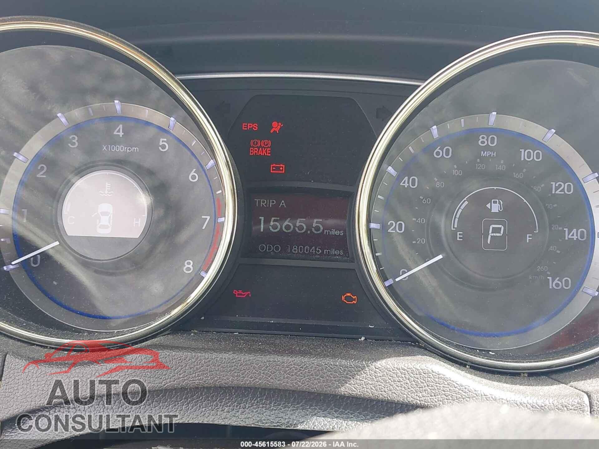 HYUNDAI SONATA 2011 - 5NPEC4AB6BH307604