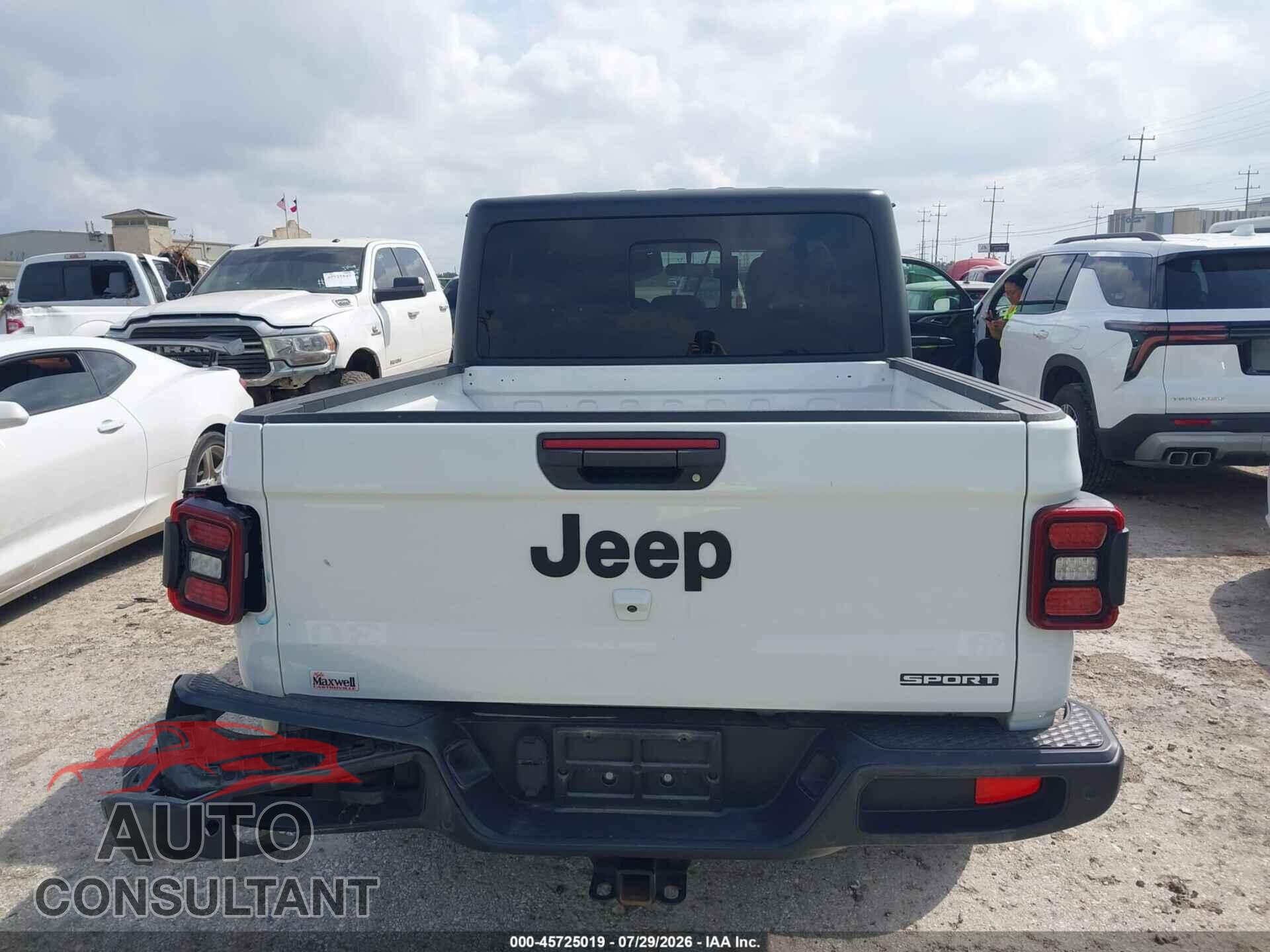 JEEP GLADIATOR 2020 - 1C6HJTAG8LL129062