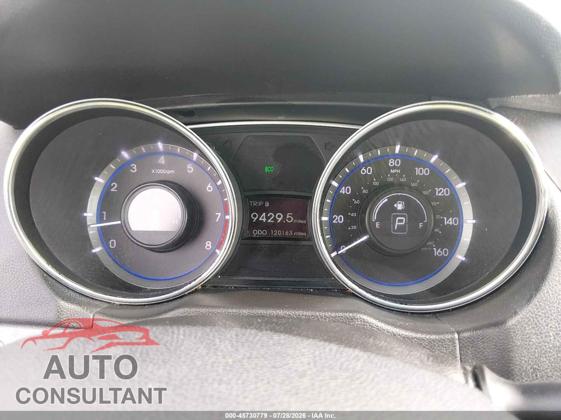 HYUNDAI SONATA 2013 - 5NPEB4AC3DH775904