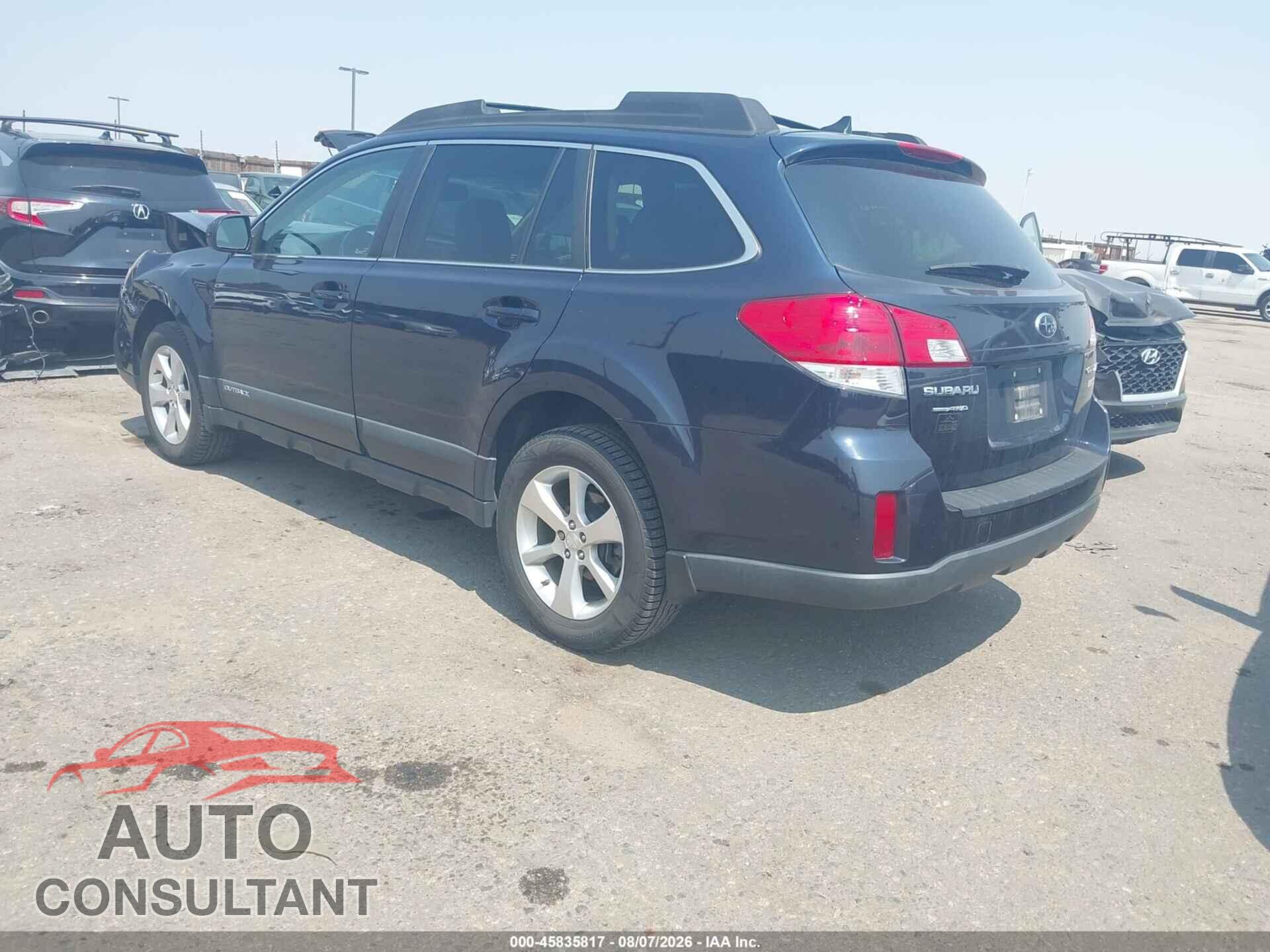 SUBARU OUTBACK 2014 - 4S4BRBLC1E3211273