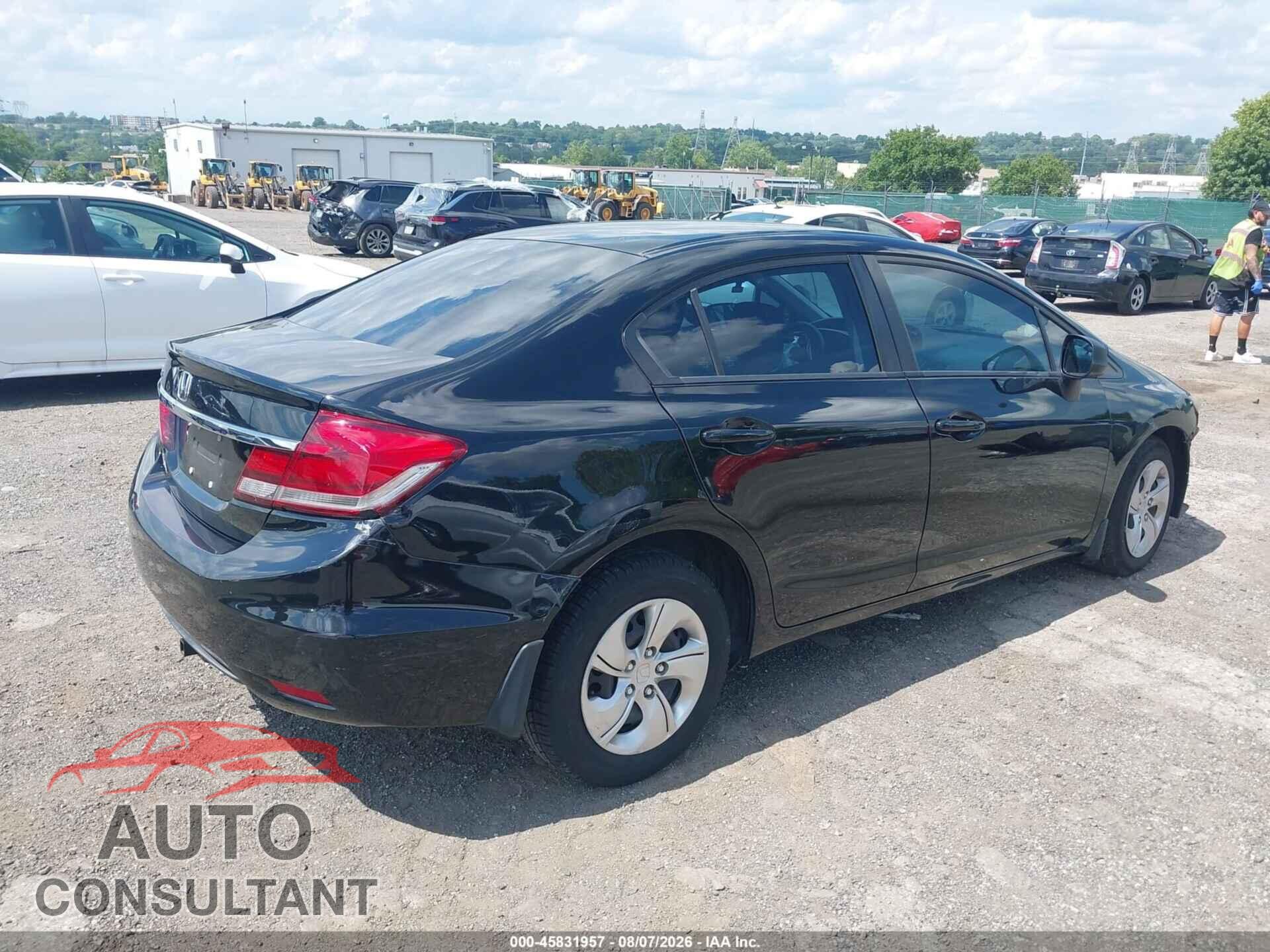 HONDA CIVIC 2015 - 19XFB2F54FE246522