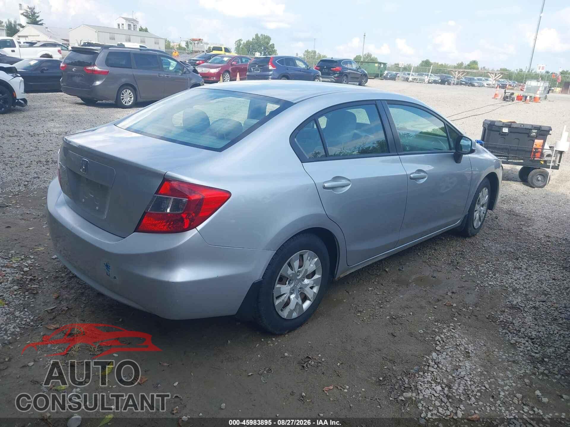 HONDA CIVIC 2012 - 19XFB2F54CE095130