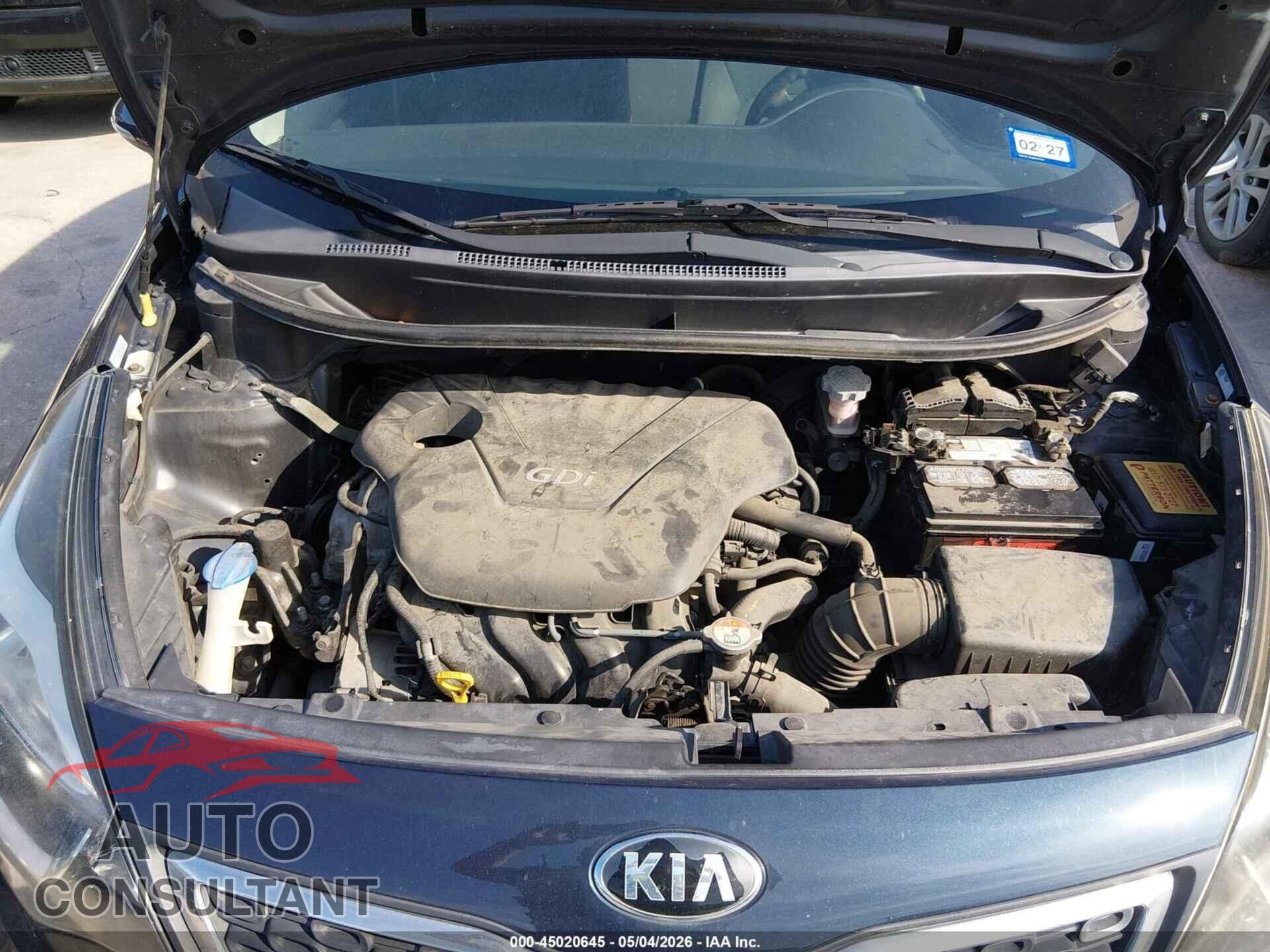 KIA RIO 2013 - KNADN4A39D6250520
