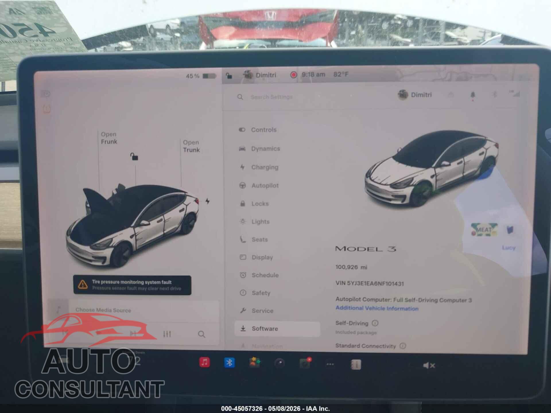 TESLA MODEL 3 2022 - 5YJ3E1EA6NF101431