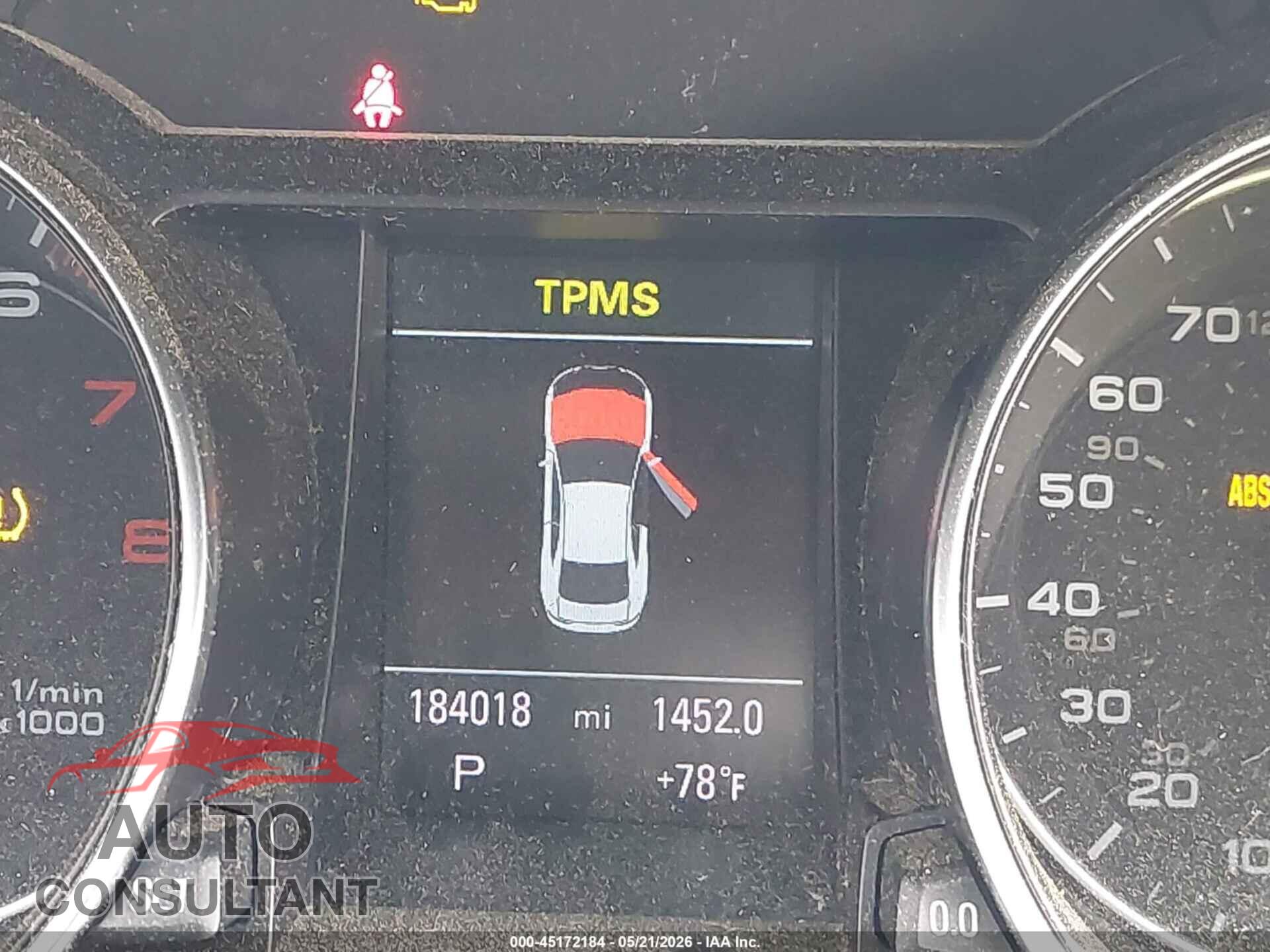 AUDI A5 2013 - WAULFAFR8DA002311
