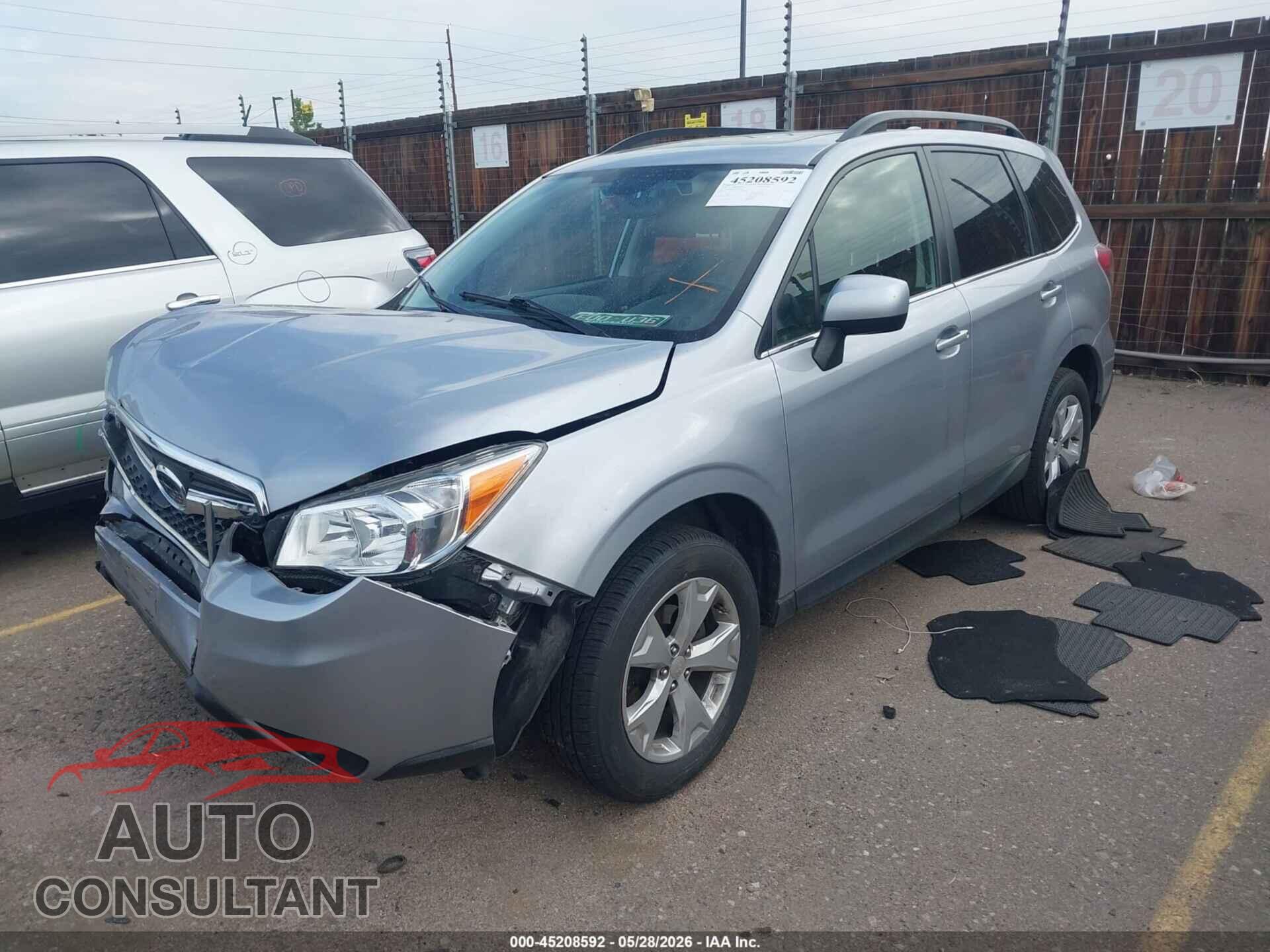 SUBARU FORESTER 2016 - JF2SJARC0GH400209