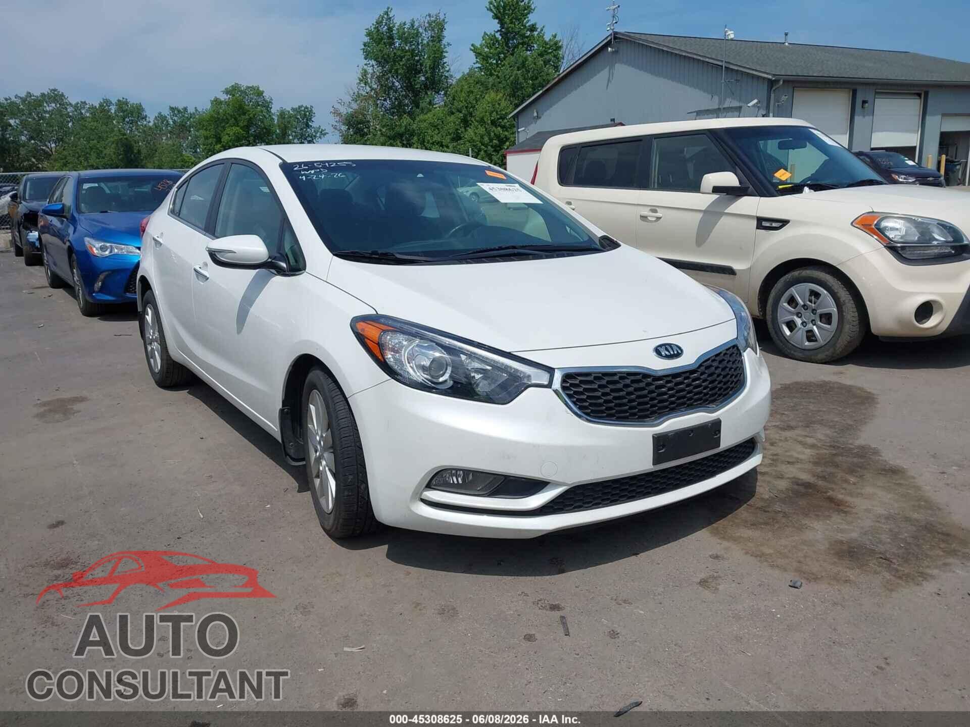 KIA FORTE 2014 - KNAFX4A80E5104240