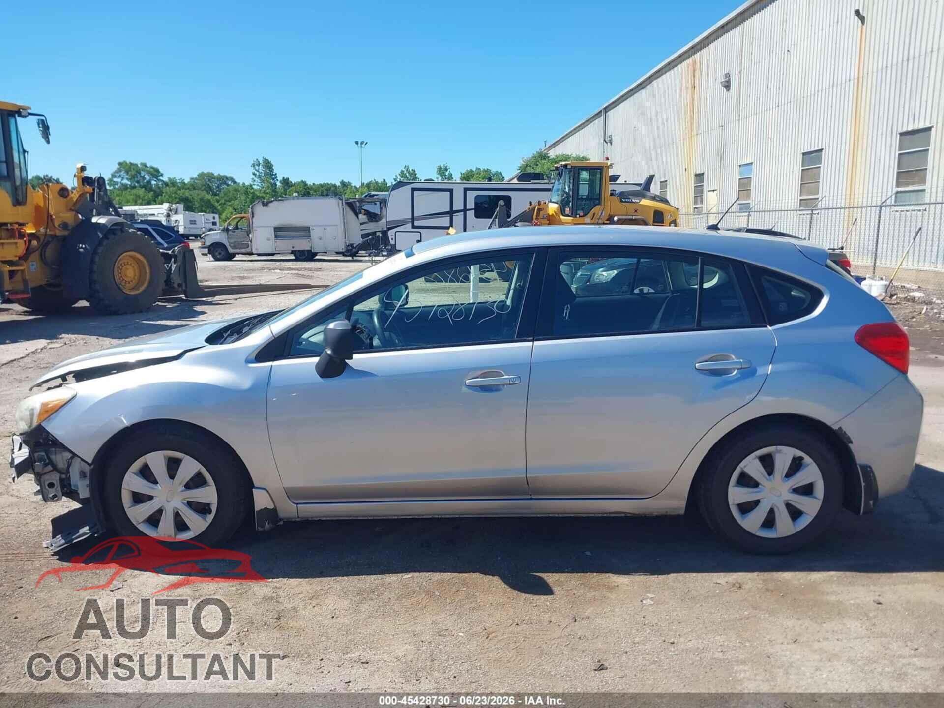 SUBARU IMPREZA 2012 - JF1GPAA61CH204014