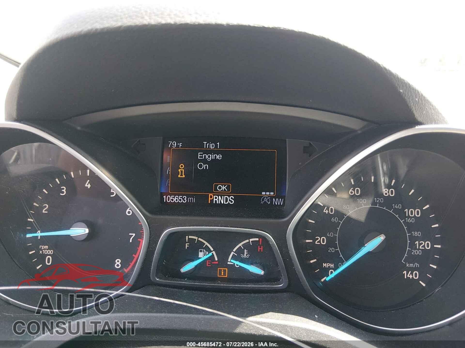 FORD ESCAPE 2017 - 1FMCU9GDXHUC71579