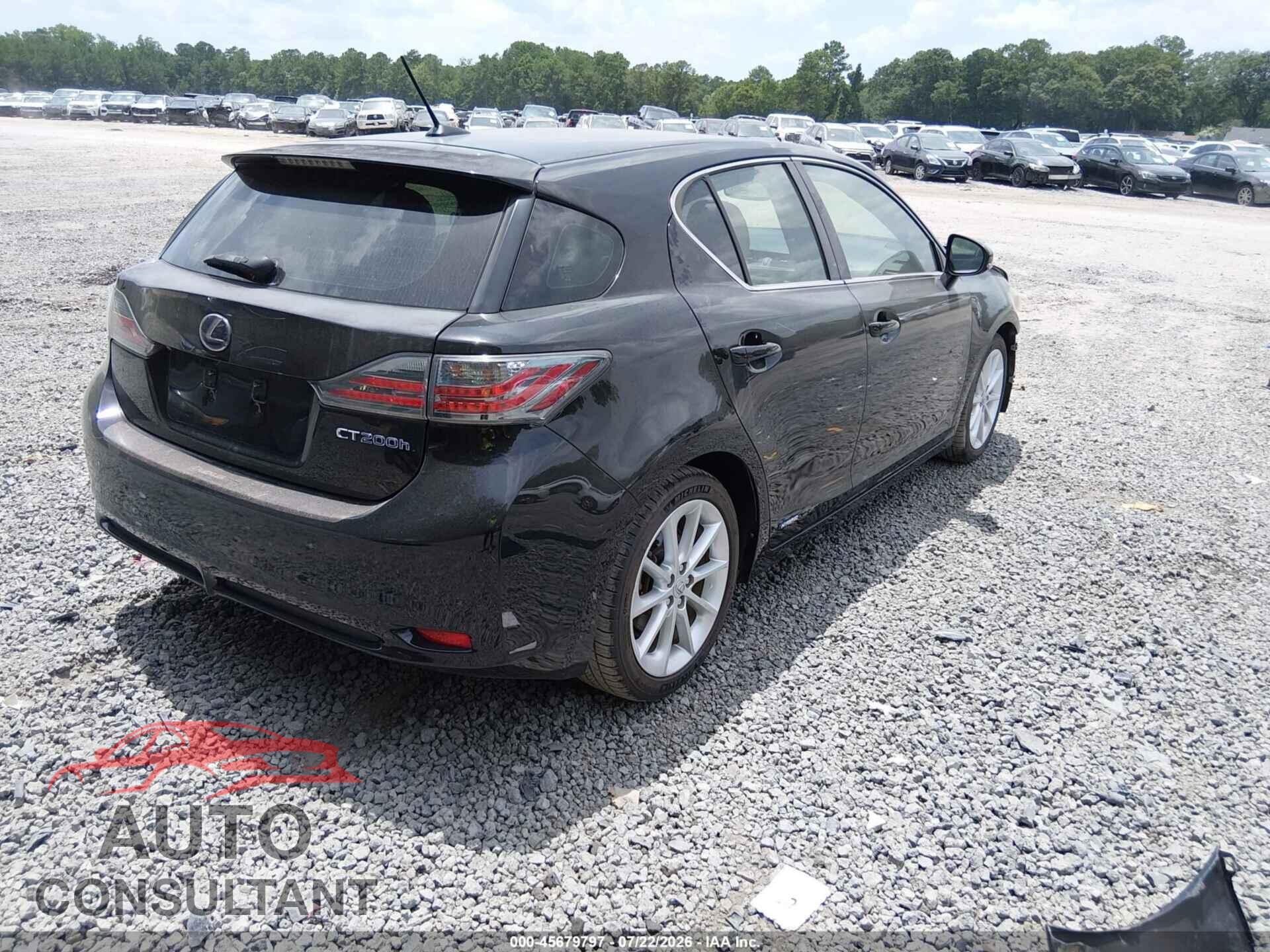 LEXUS CT 200H 2013 - JTHKD5BH3D2151081