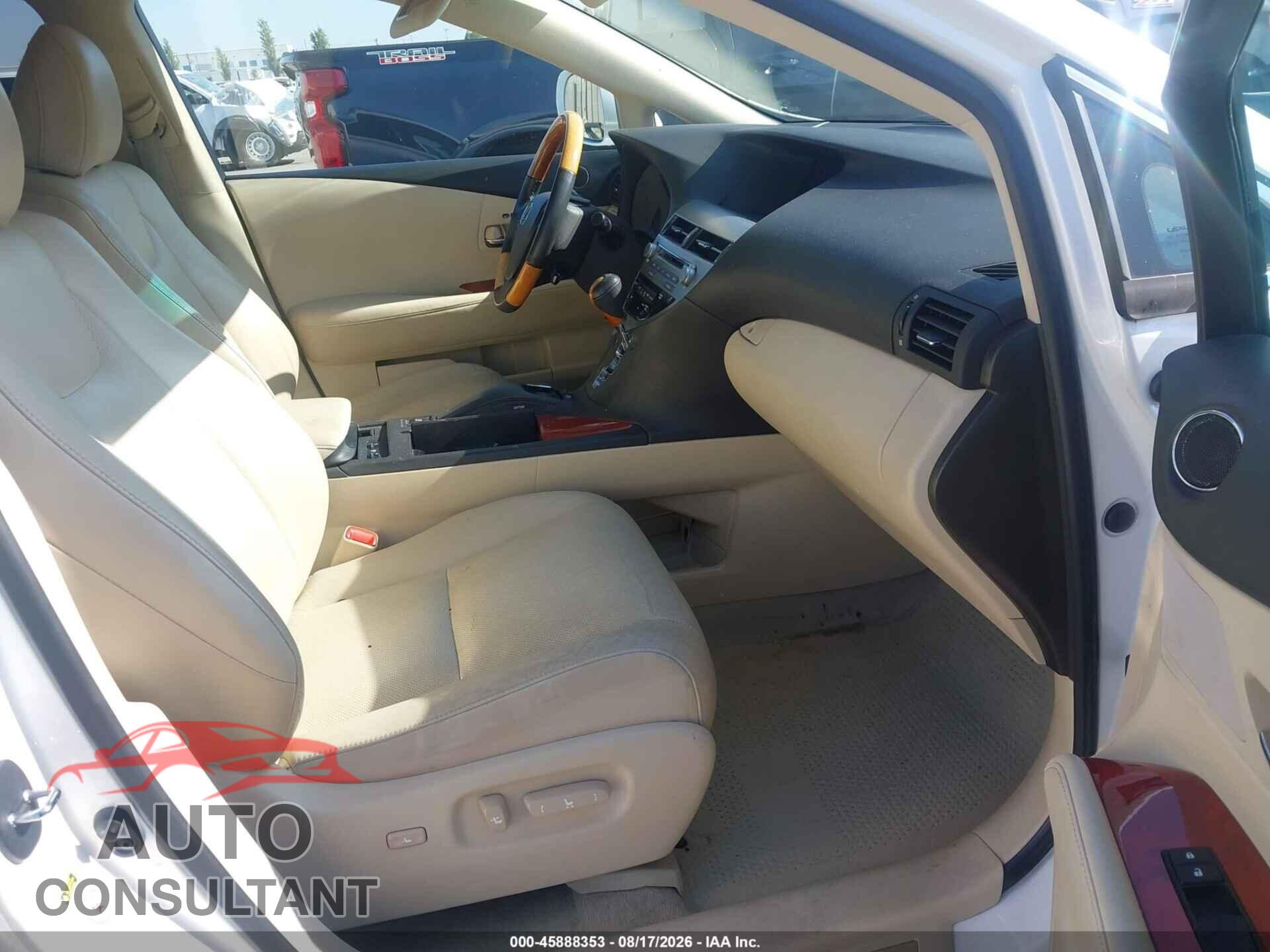 LEXUS RX 350 2011 - 2T2ZK1BA1BC057616