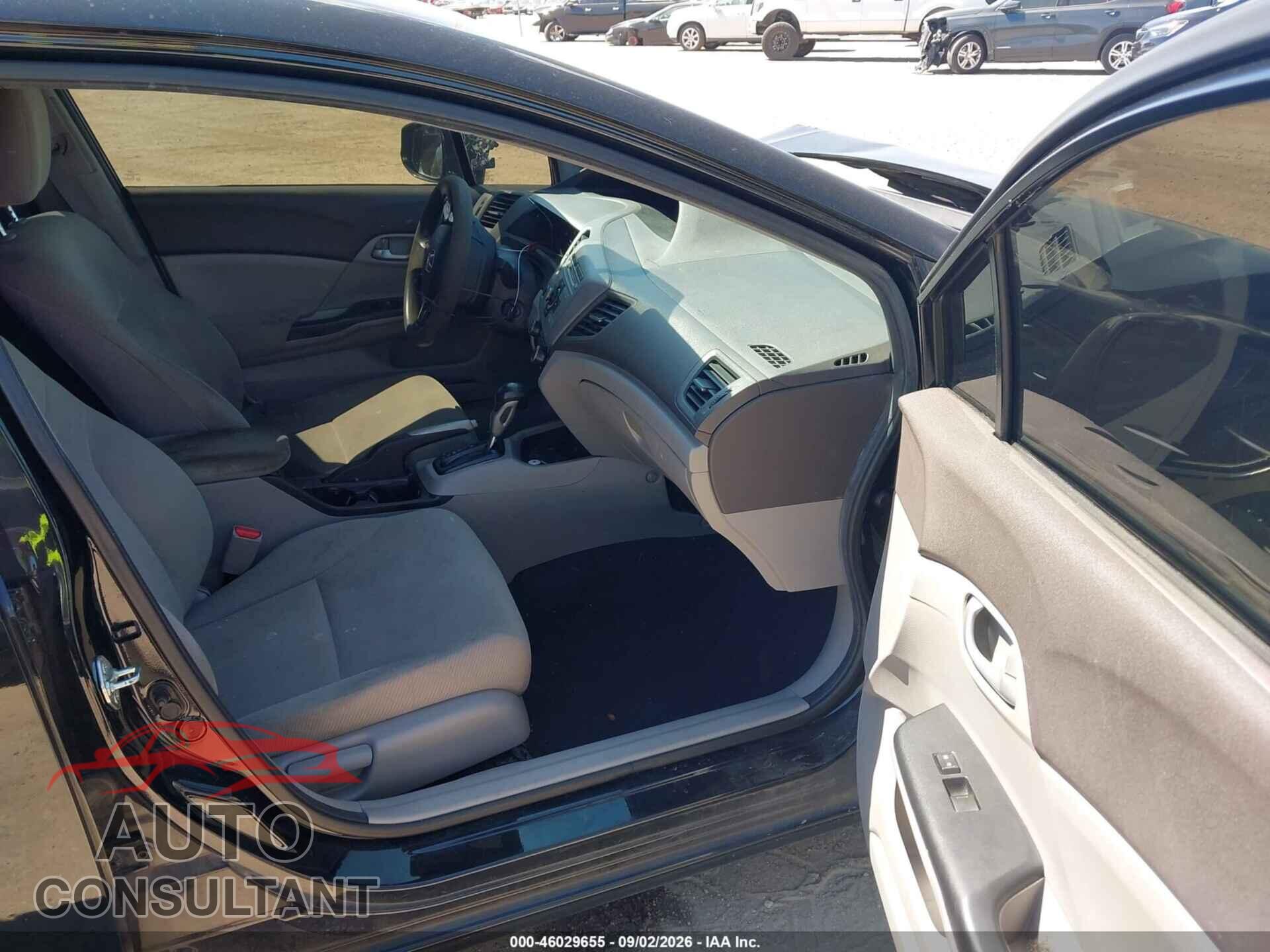 HONDA CIVIC 2012 - 19XFB2F50CE078146