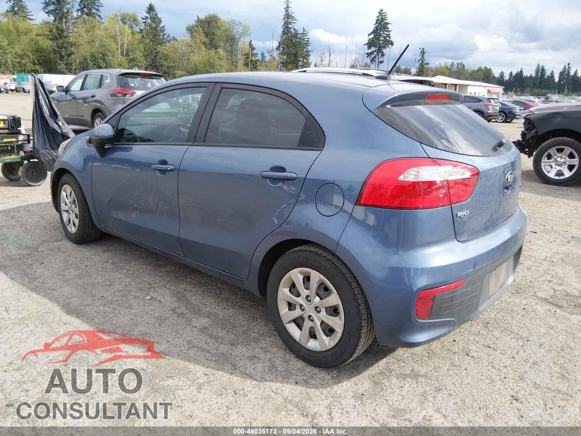 KIA RIO 2016 - KNADM5A30G6575456