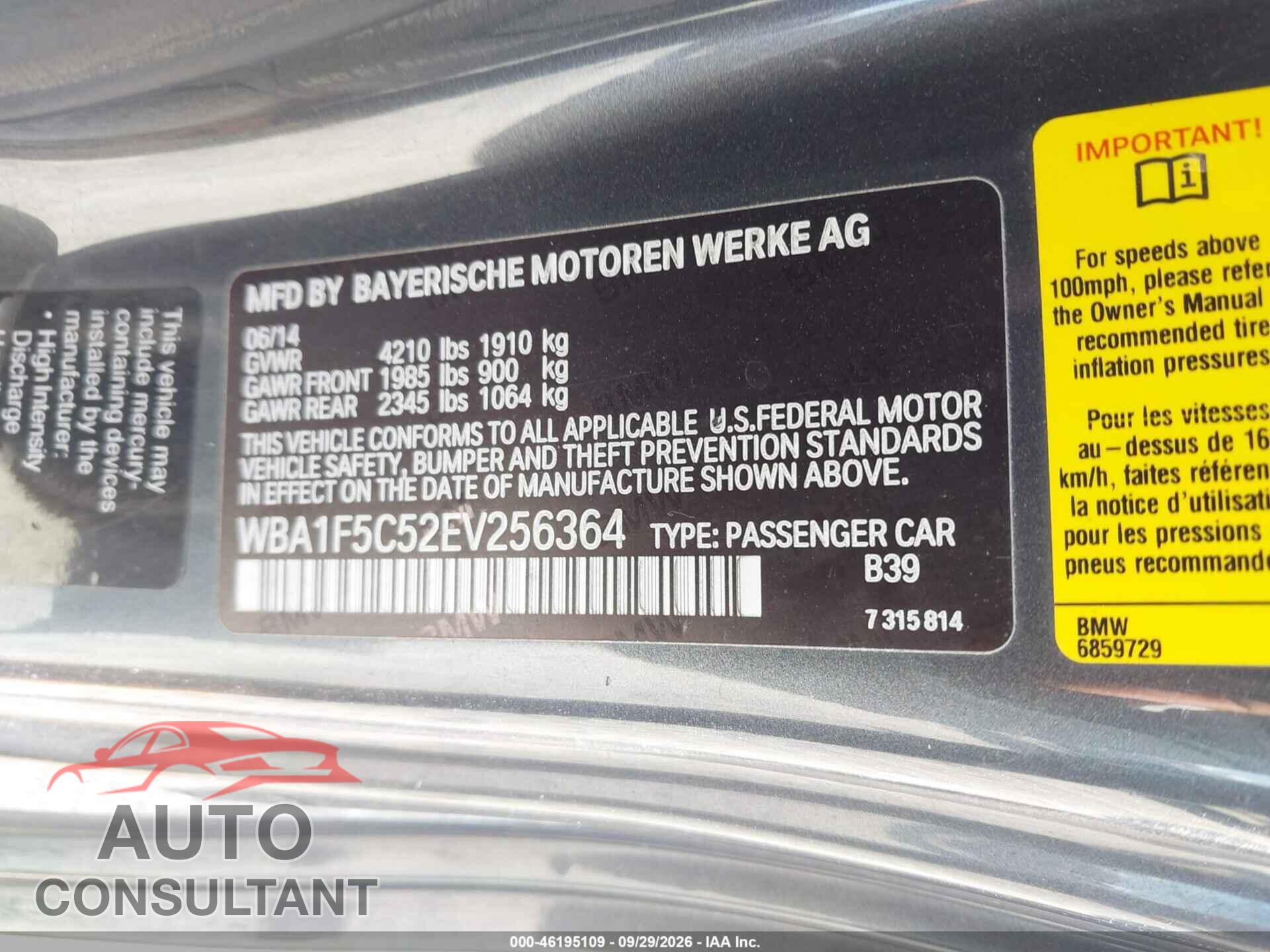 BMW 228I 2014 - WBA1F5C52EV256364