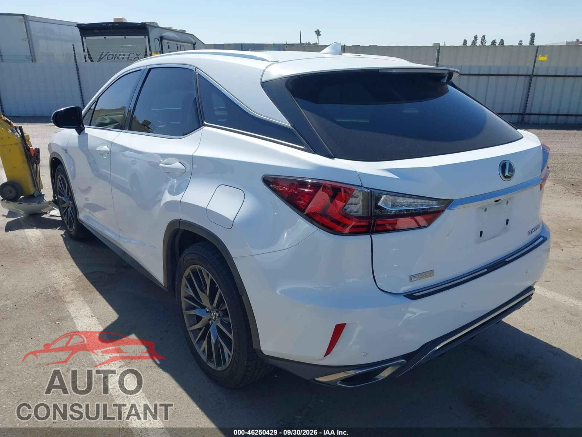 LEXUS RX 350 2017 - 2T2BZMCA1HC110580
