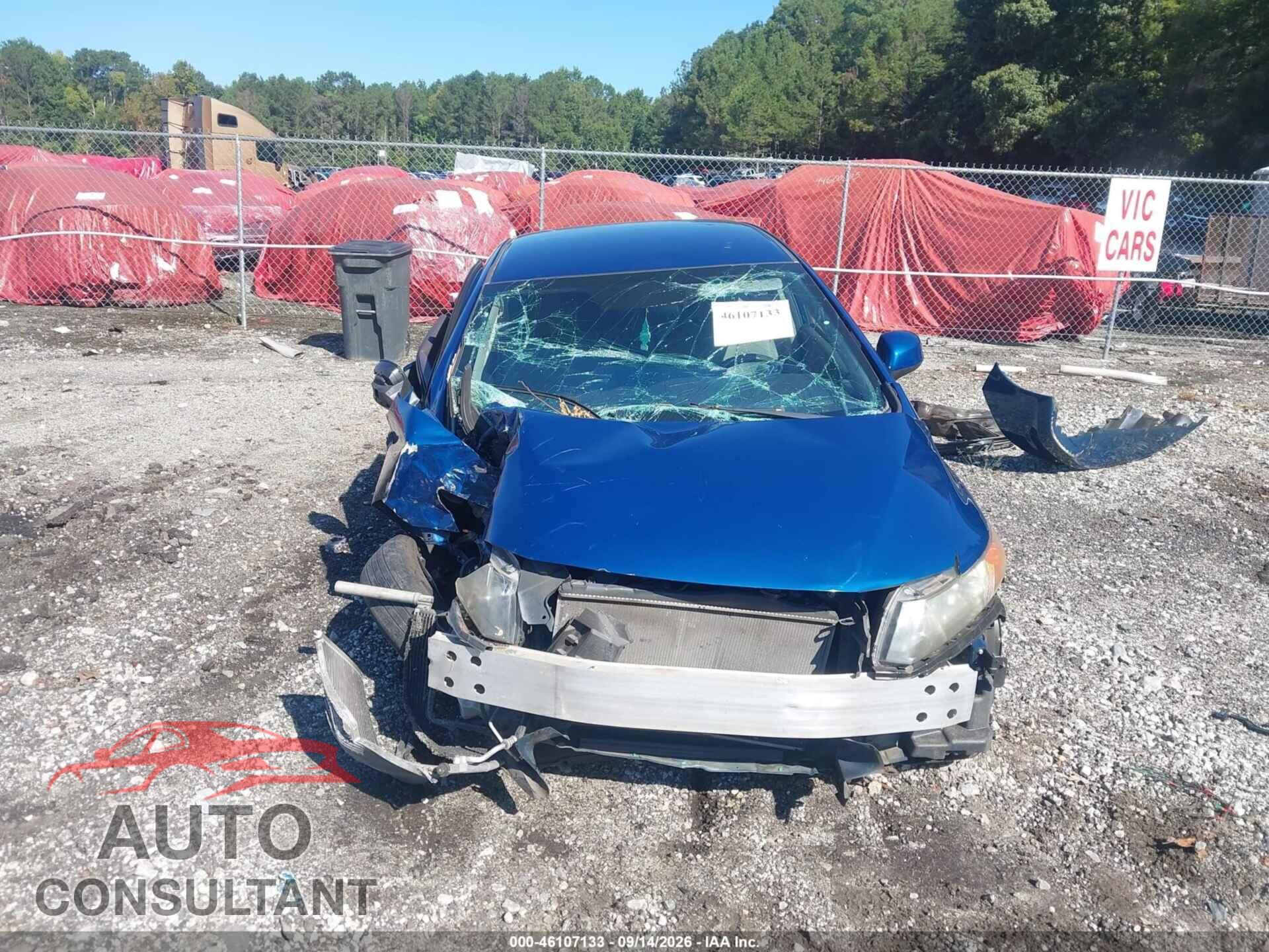 HONDA CIVIC 2012 - 19XFB2F58CE321606