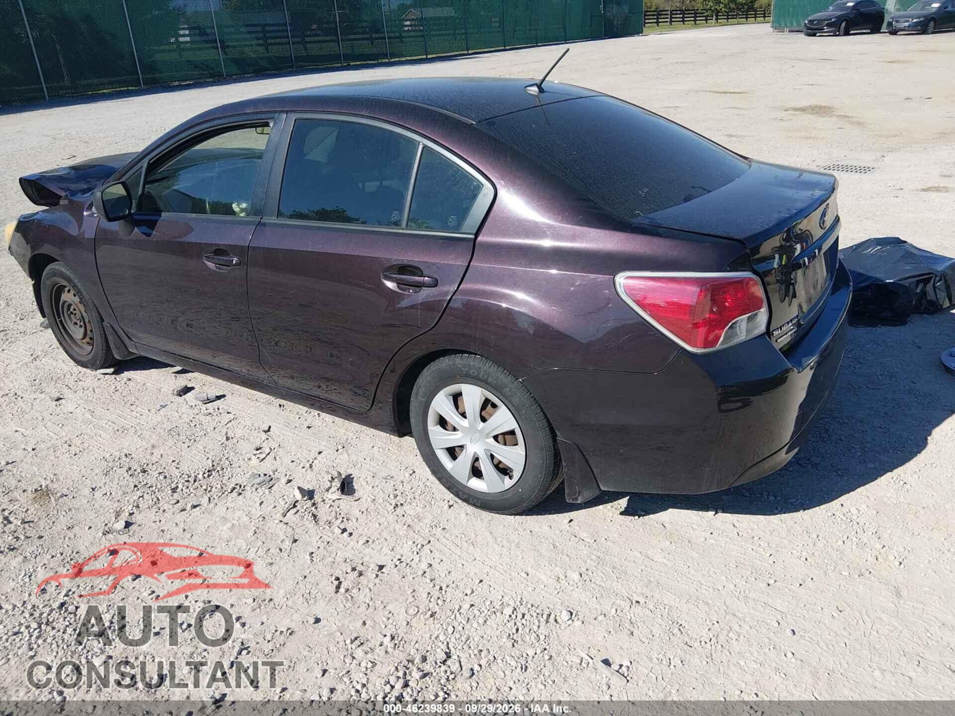 SUBARU IMPREZA 2012 - JF1GJAA67CH007852