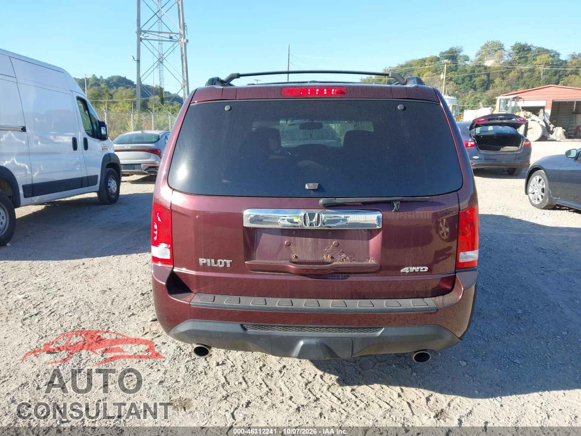 HONDA PILOT 2012 - 5FNYF4H56CB034880
