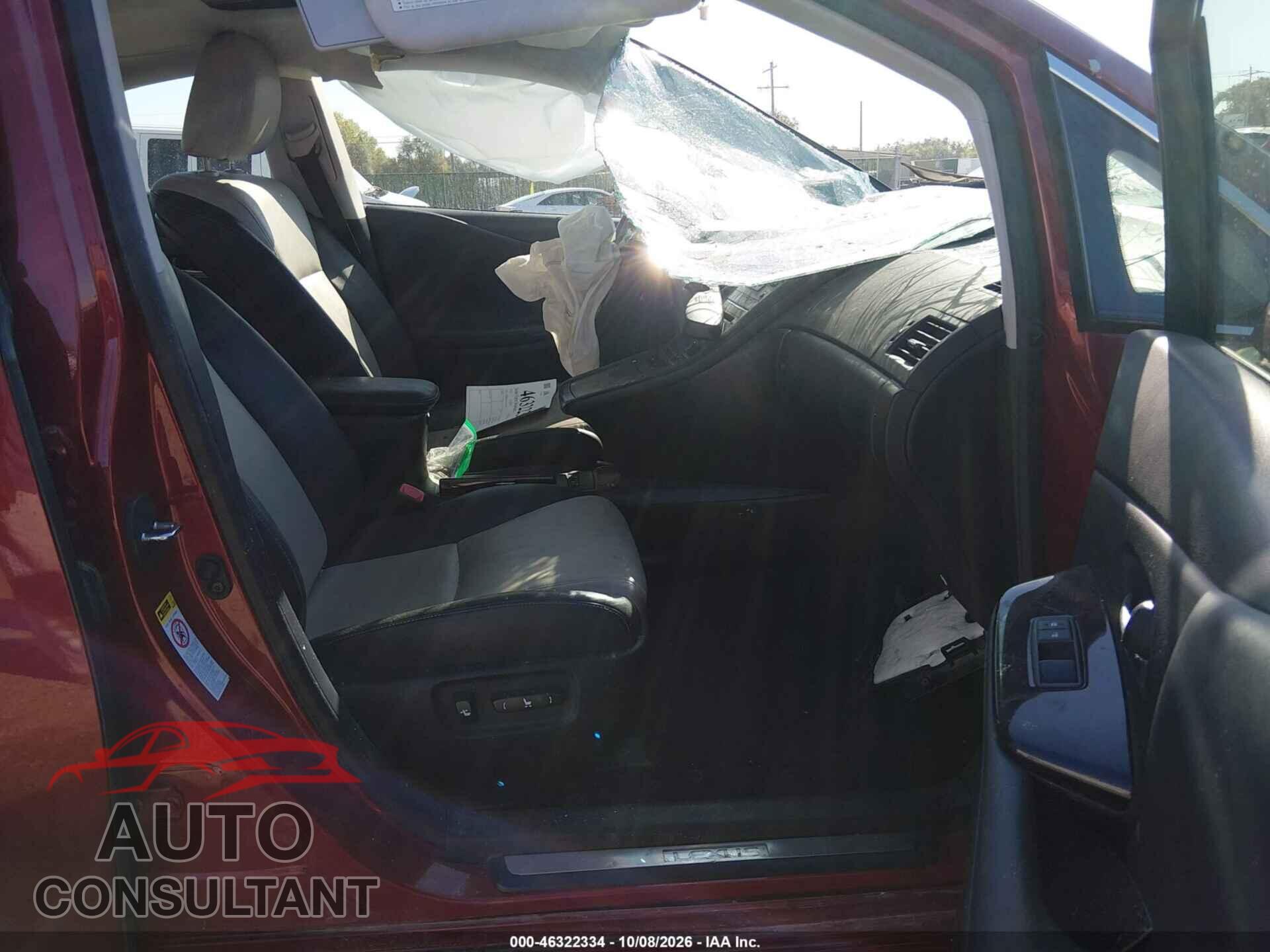 LEXUS HS 250H 2012 - JTHBB1BA7C2050285
