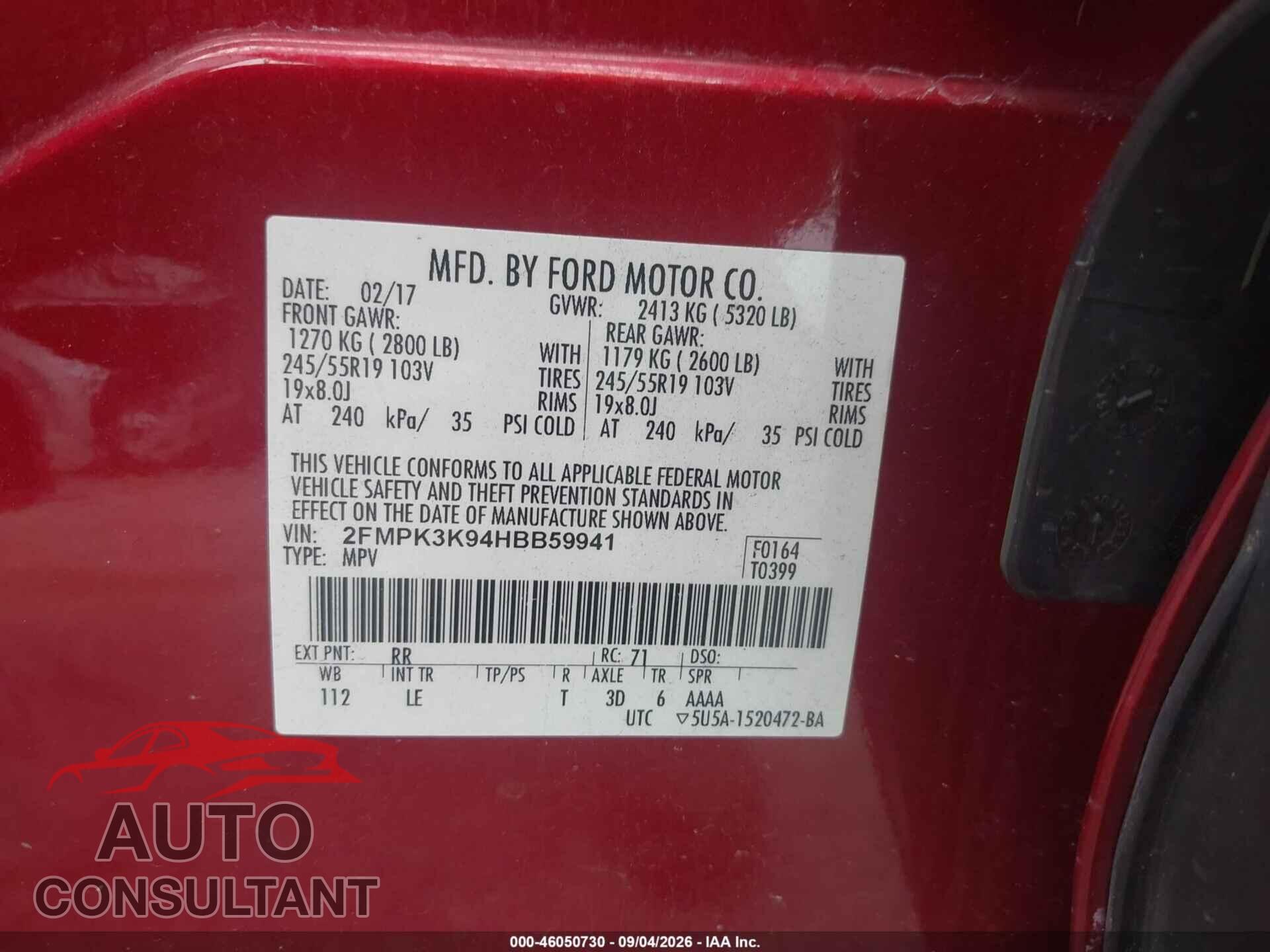 DODGE GRAND CARAVAN 2016 - 2C4RDGEG5GR371357