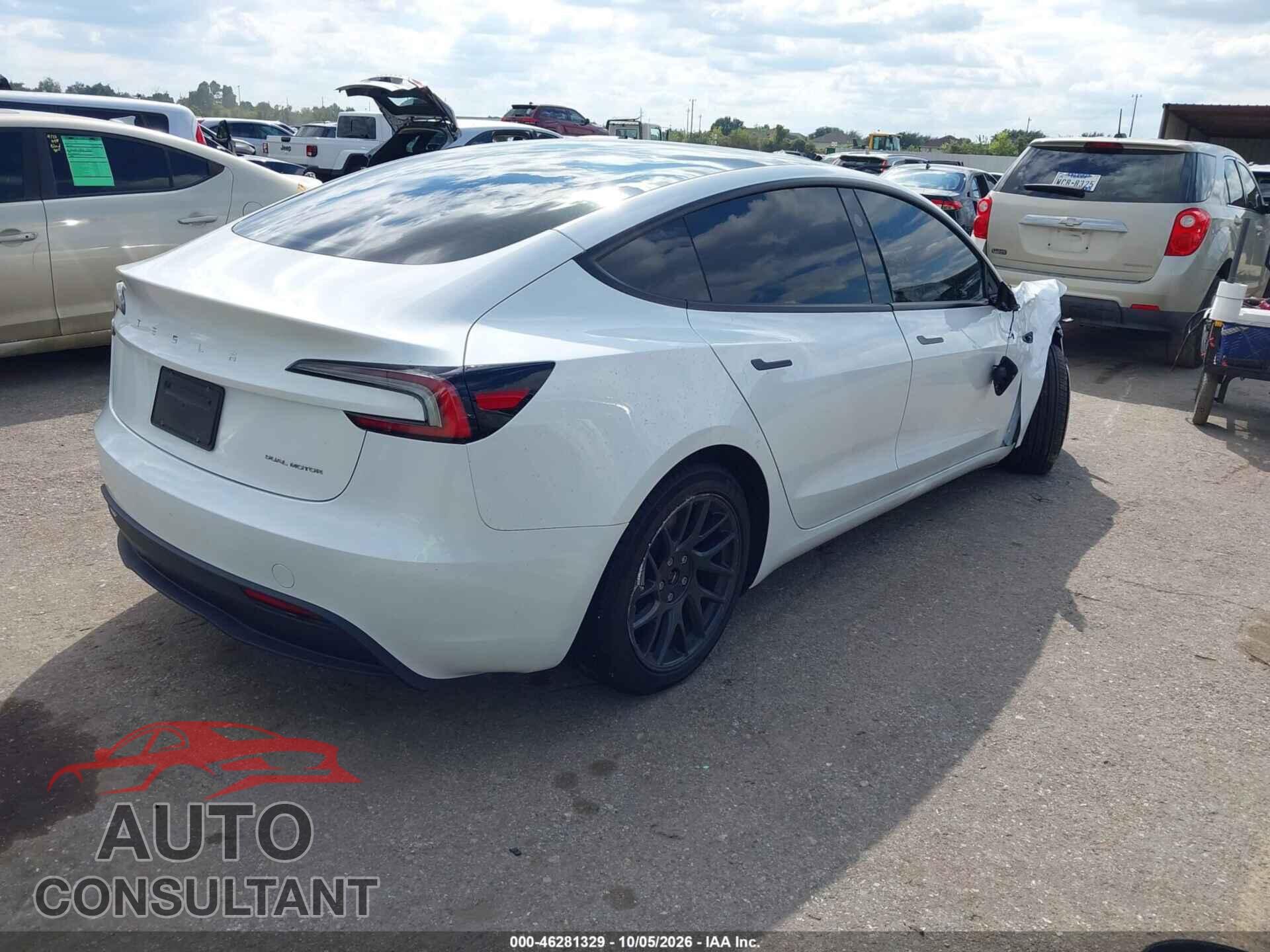 TESLA MODEL 3 2025 - 5YJ3E1EB0SF892365