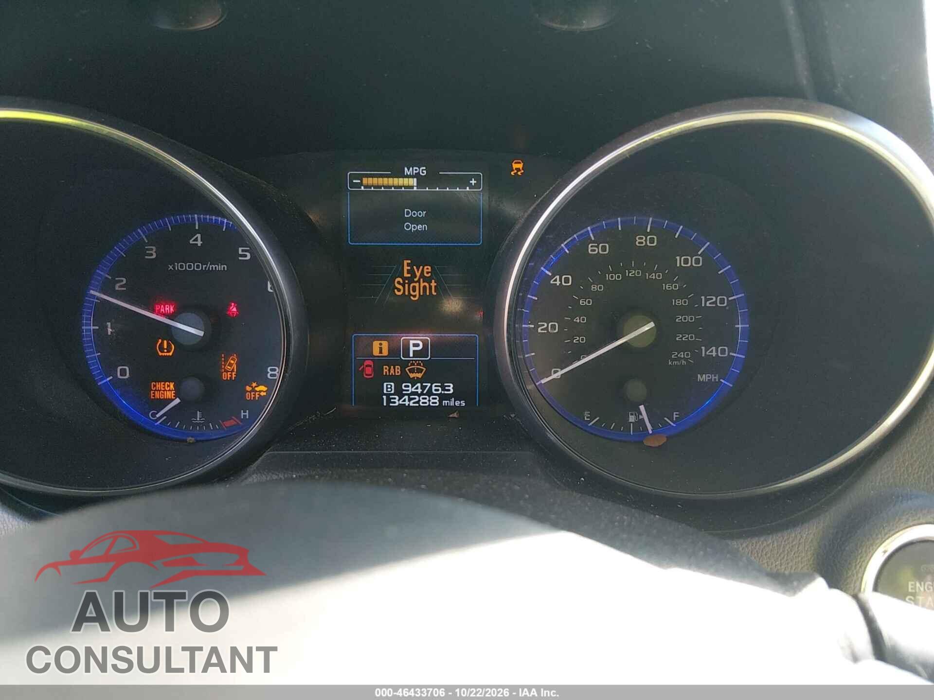 SUBARU OUTBACK 2017 - 4S4BSANC3H3358694